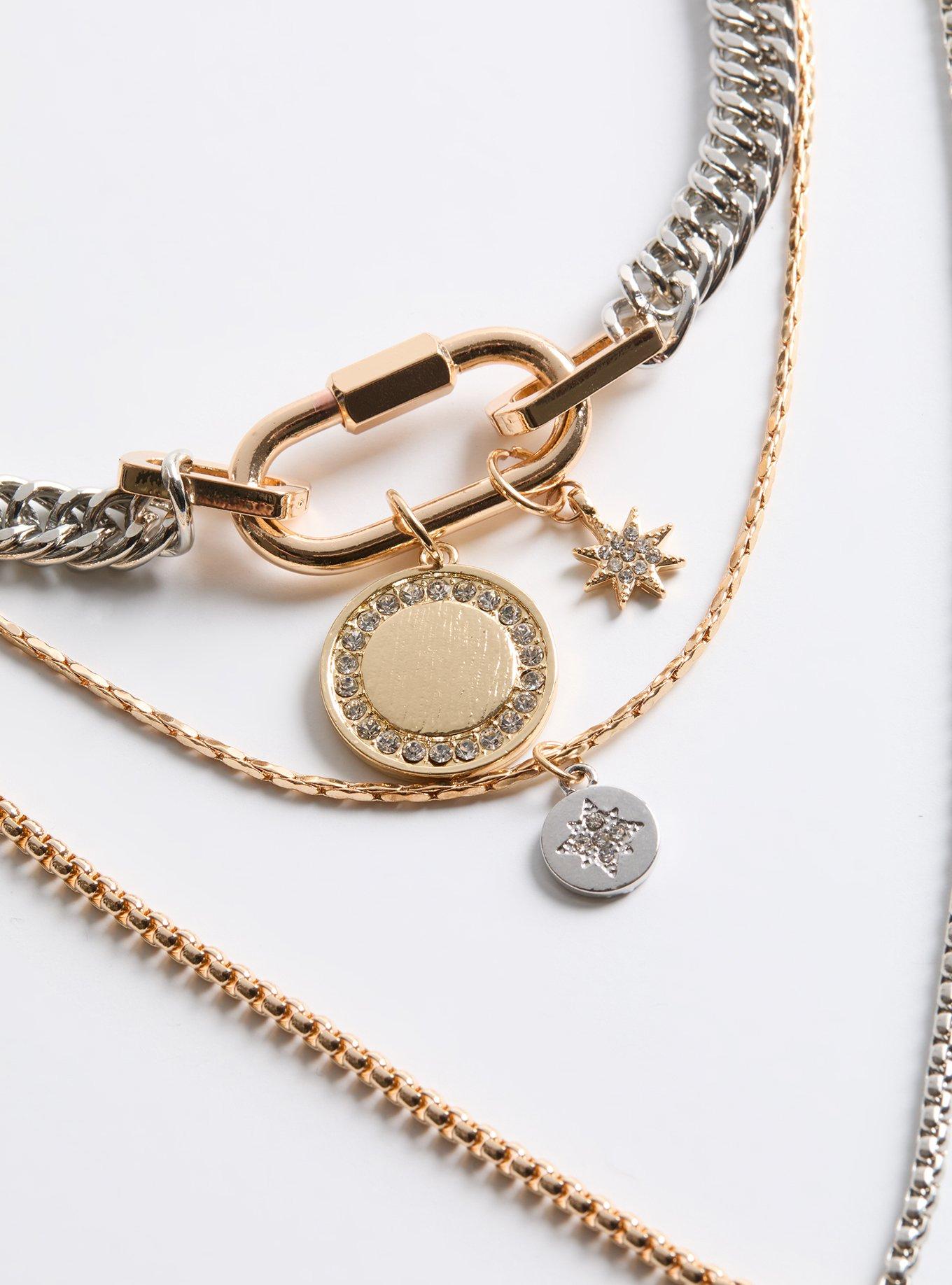 Carabiner Link Layered Necklace