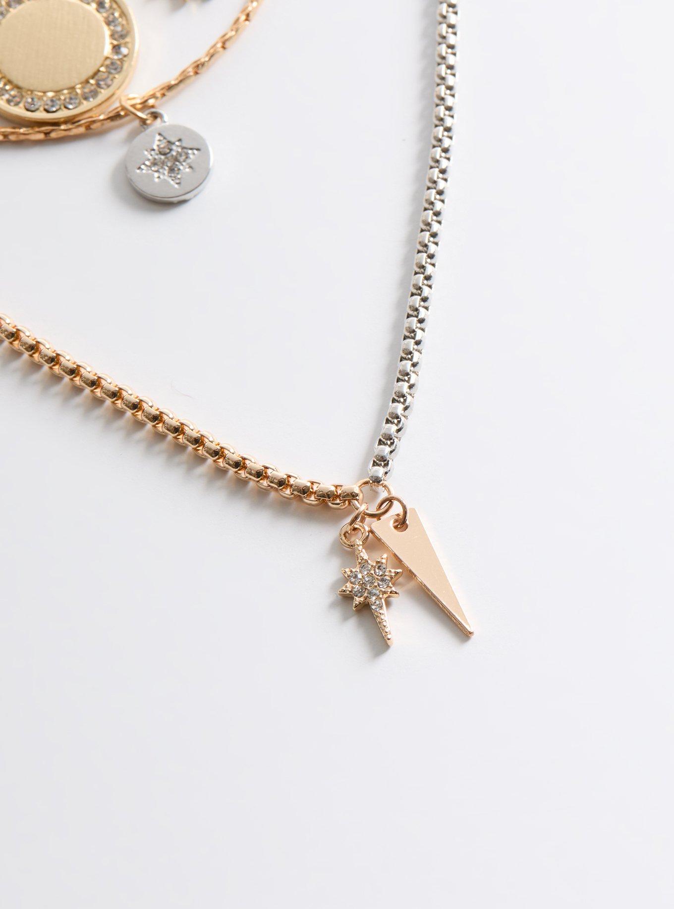 Carabiner Link Layered Necklace