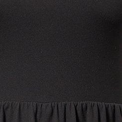 Plus Size Super Soft Performance Jersey 2fer Dress with Short, DEEP BLACK, swatch