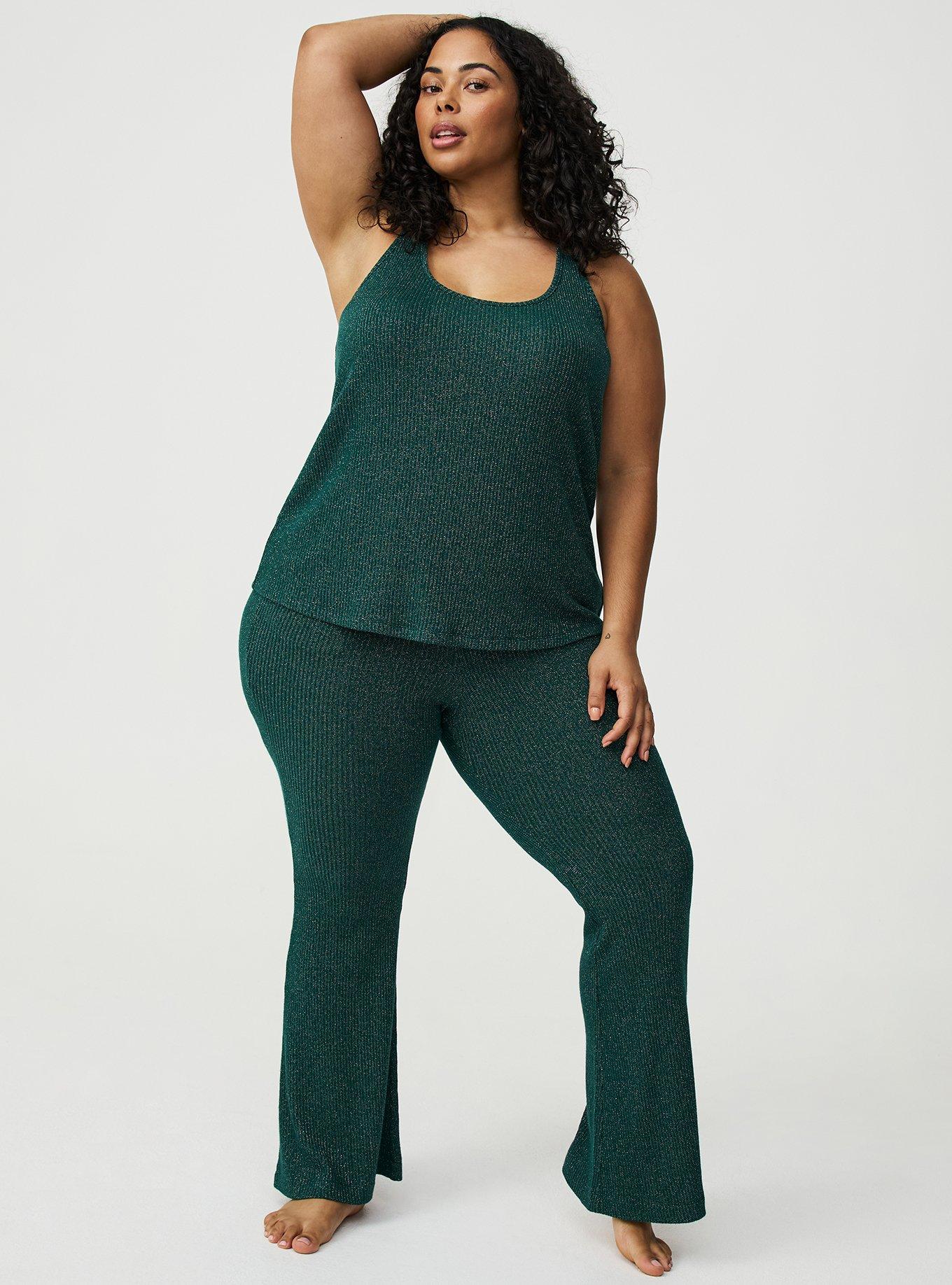 Shimmer Rib Racerback Lounge Tank