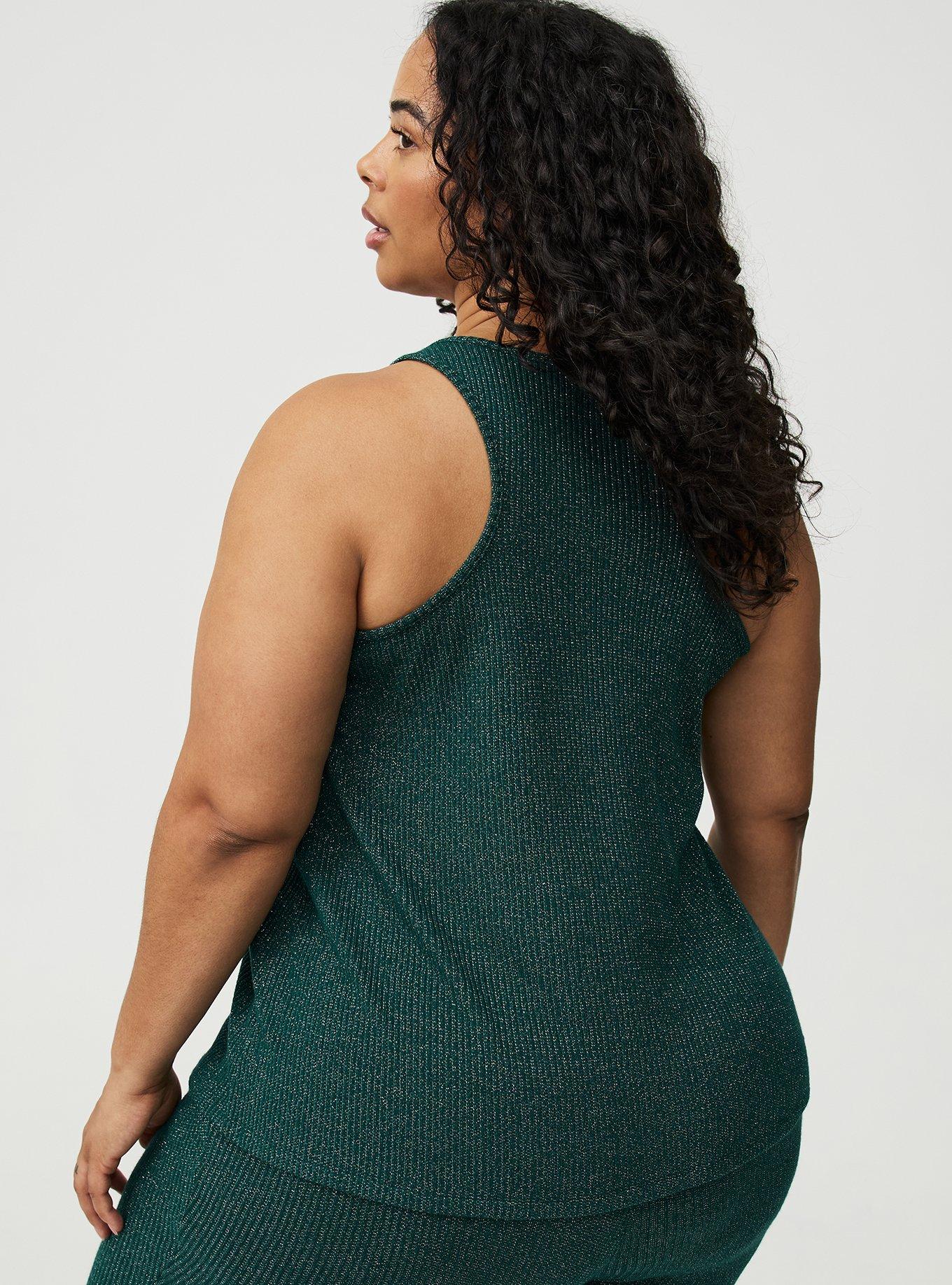 Shimmer Rib Racerback Lounge Tank