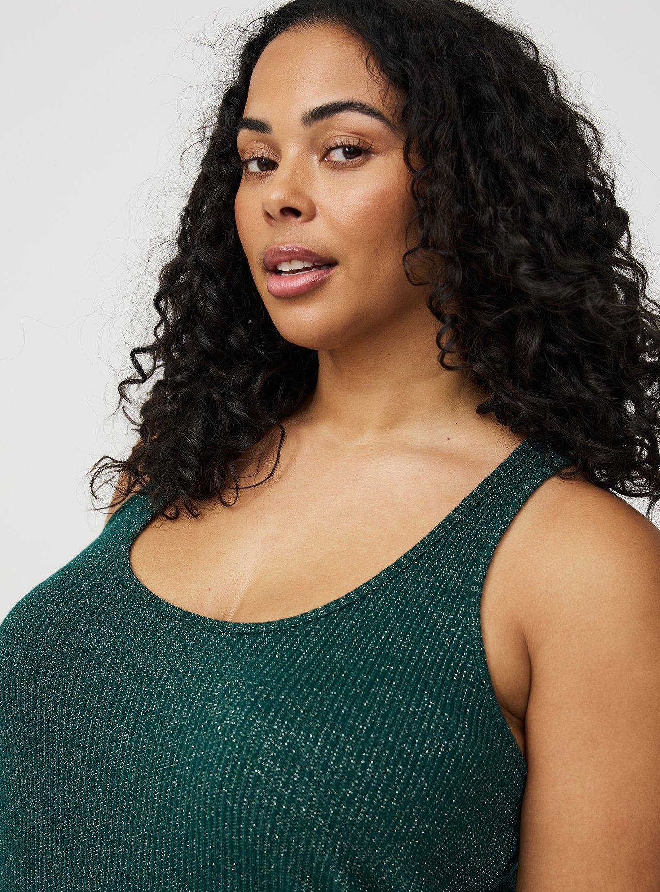 Shimmer Rib Racerback Lounge Tank