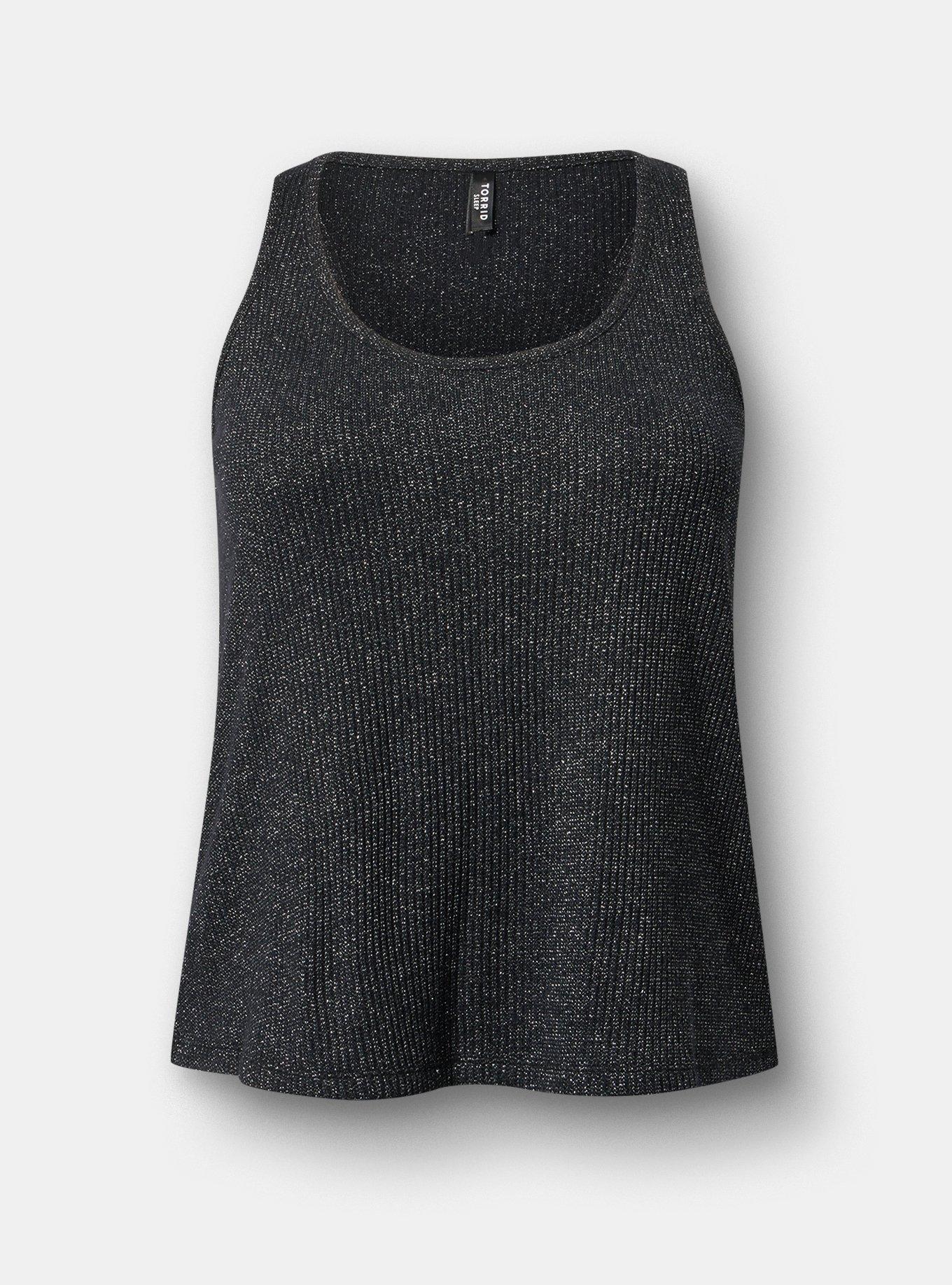 Shimmer Rib Racerback Lounge Tank