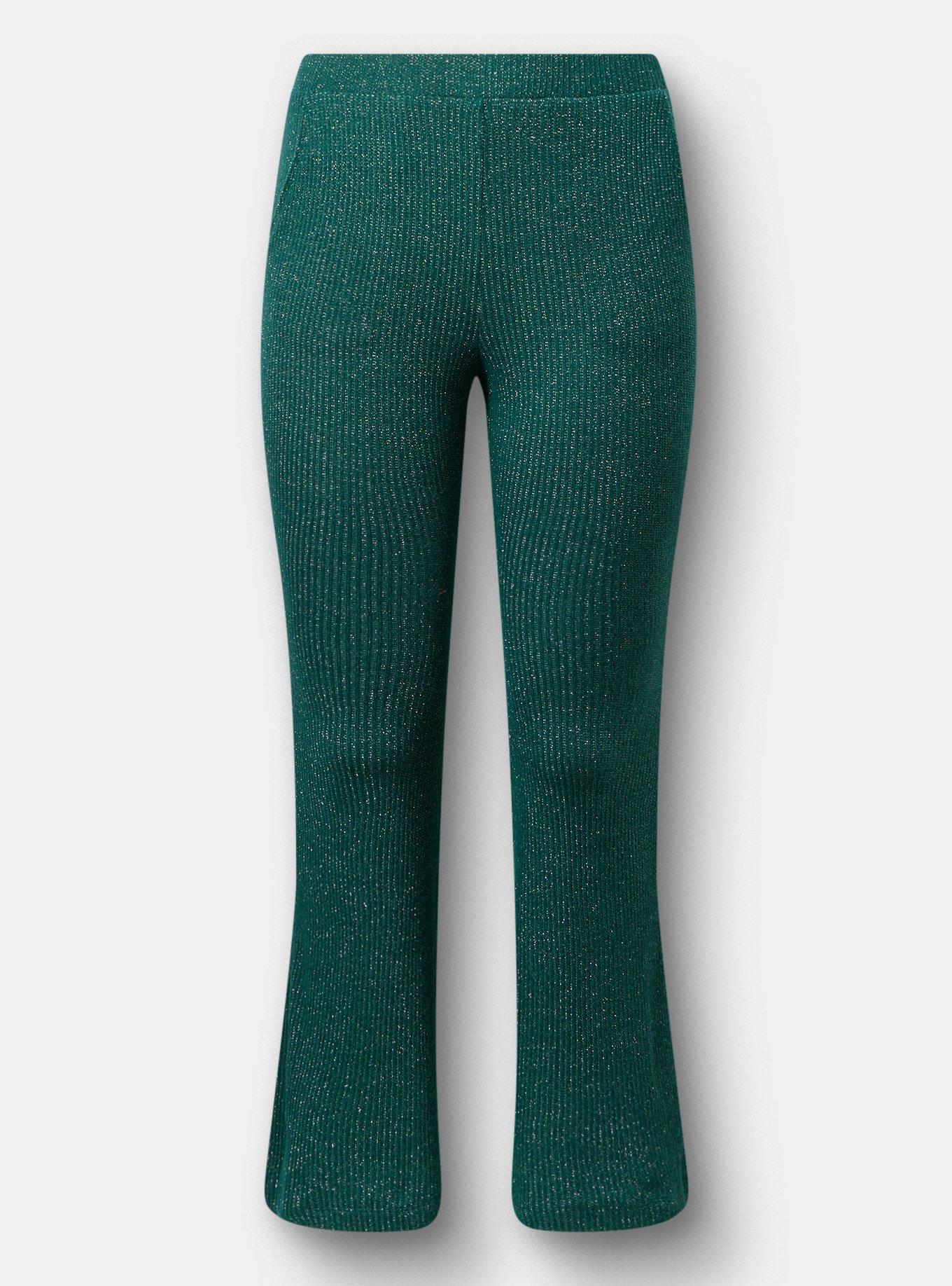 Shimmer Rib Pull On Flare Lounge Pant