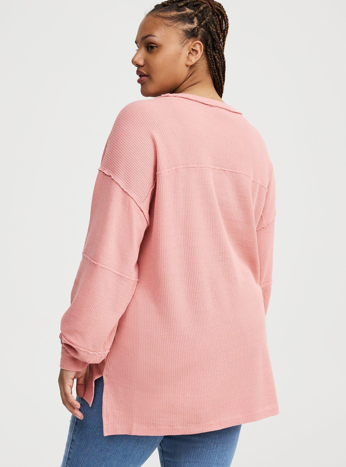 Waffle Knit Long Sleeve Tee