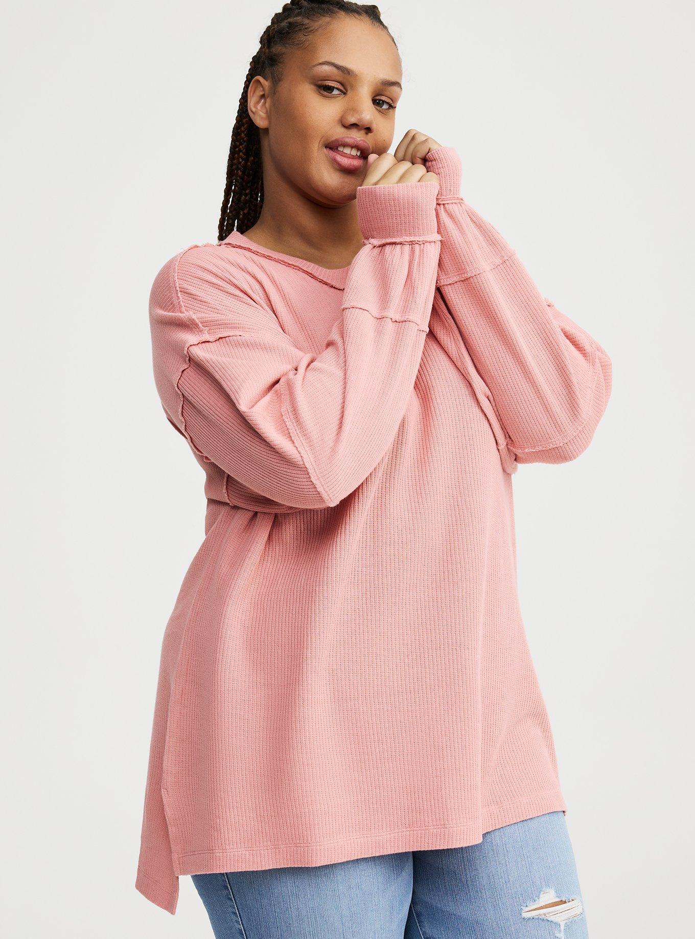 Waffle Knit Long Sleeve Tee