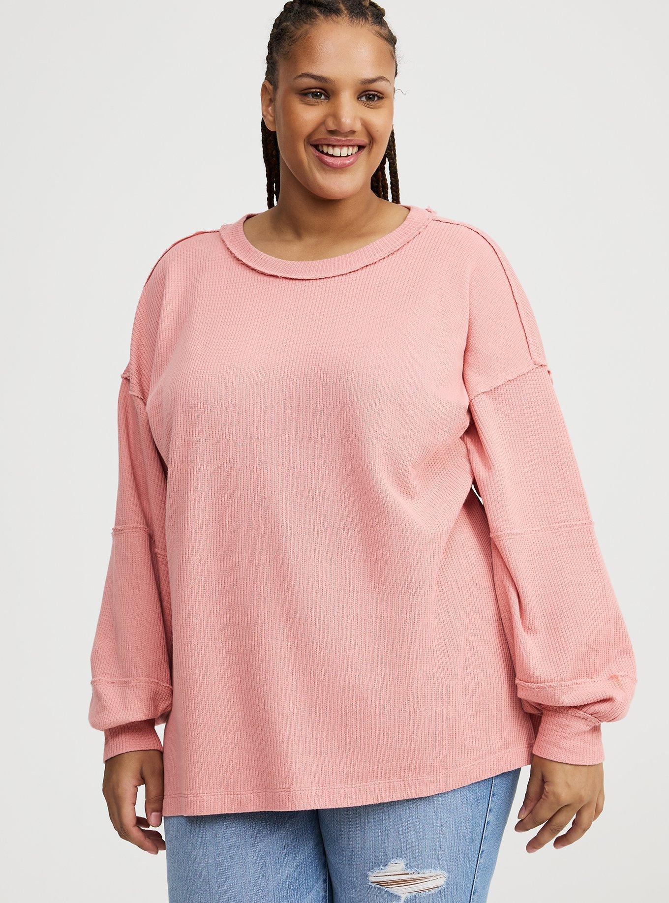 Waffle Knit Long Sleeve Tee