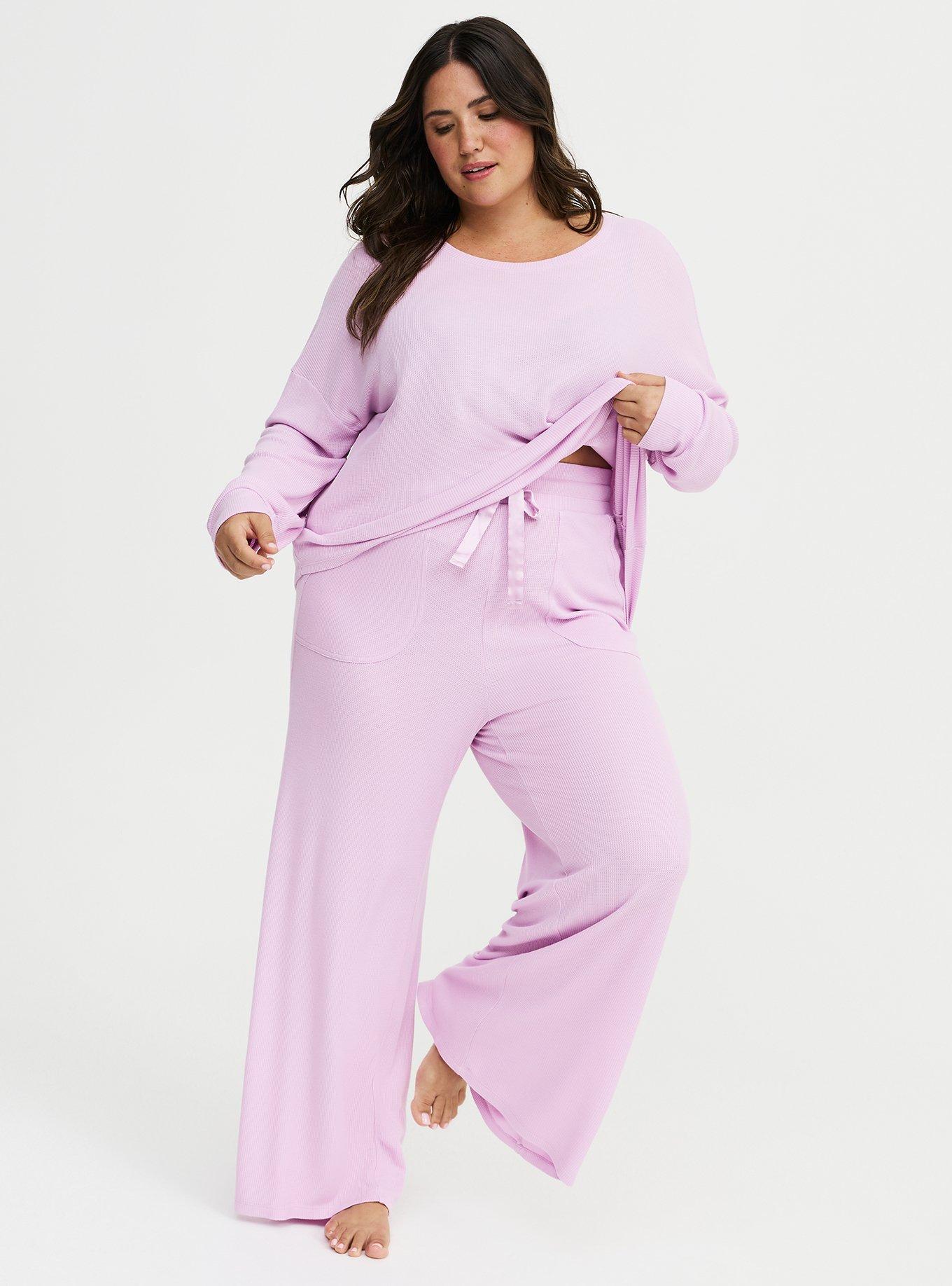 Plus Size - Baby Waffle Wide-Leg Lounge Pant - Torrid