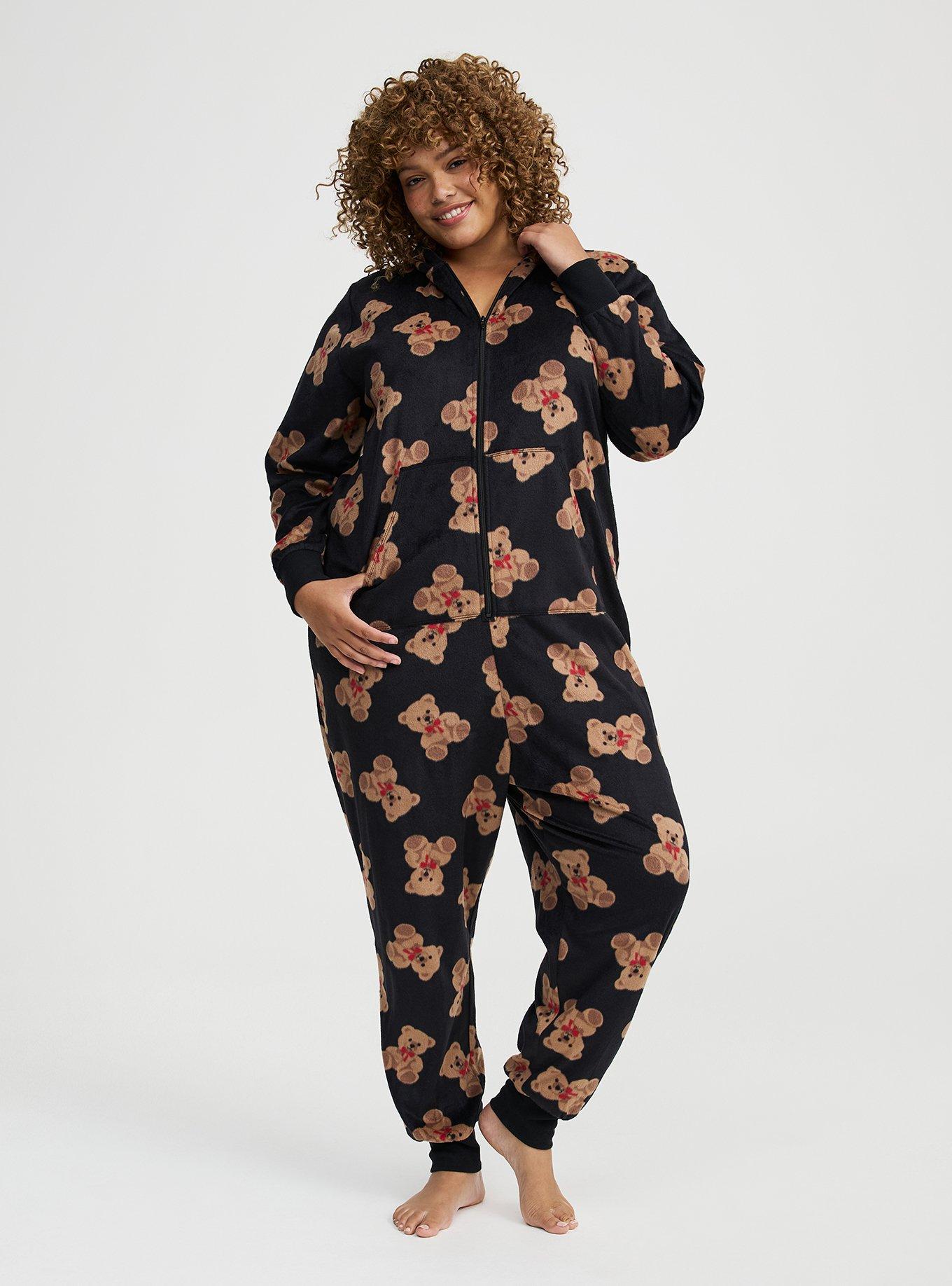 Pom Ears Fleece Lounge Onesie