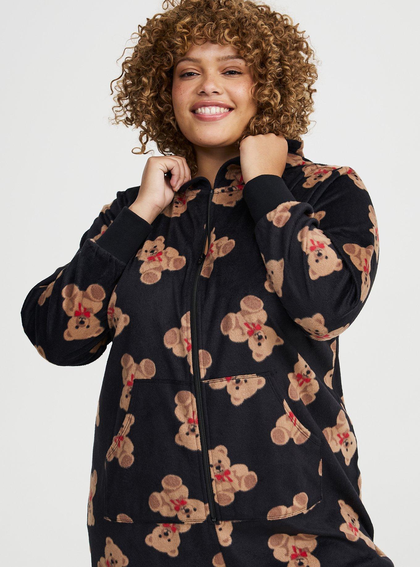 Pom Ears Fleece Lounge Onesie