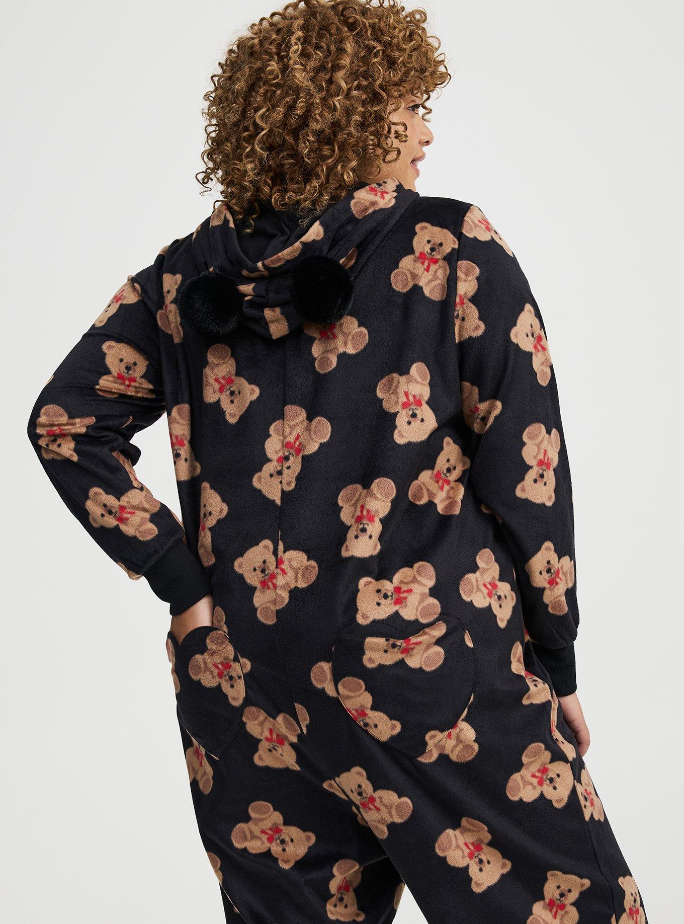 Pom Ears Fleece Lounge Onesie