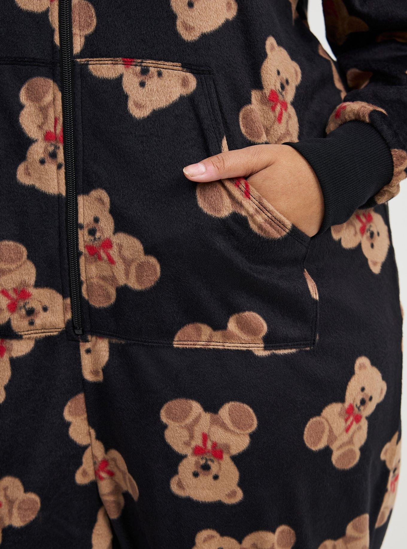 Pom Ears Fleece Lounge Onesie