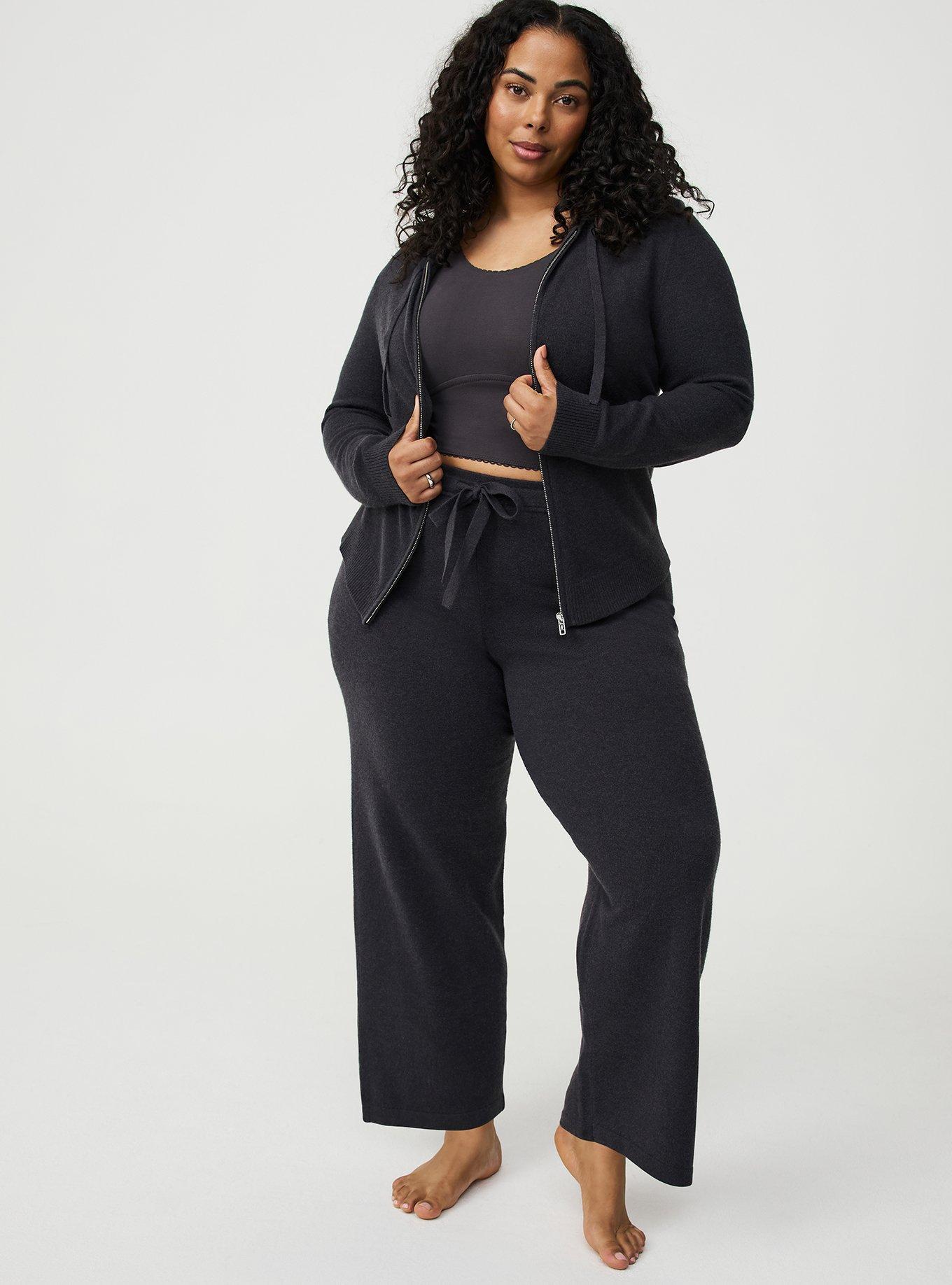 Zip Up Lounge Crop Hoodie