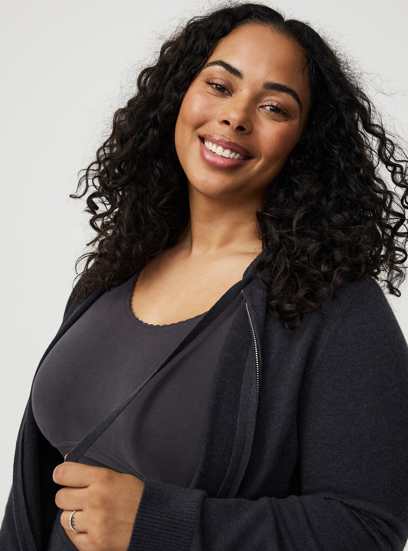 Zip Up Lounge Crop Hoodie