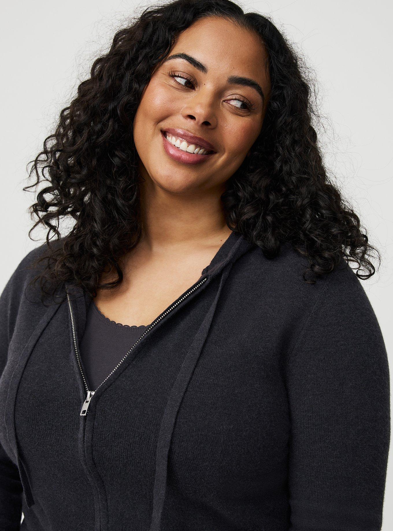 Zip Up Lounge Crop Hoodie