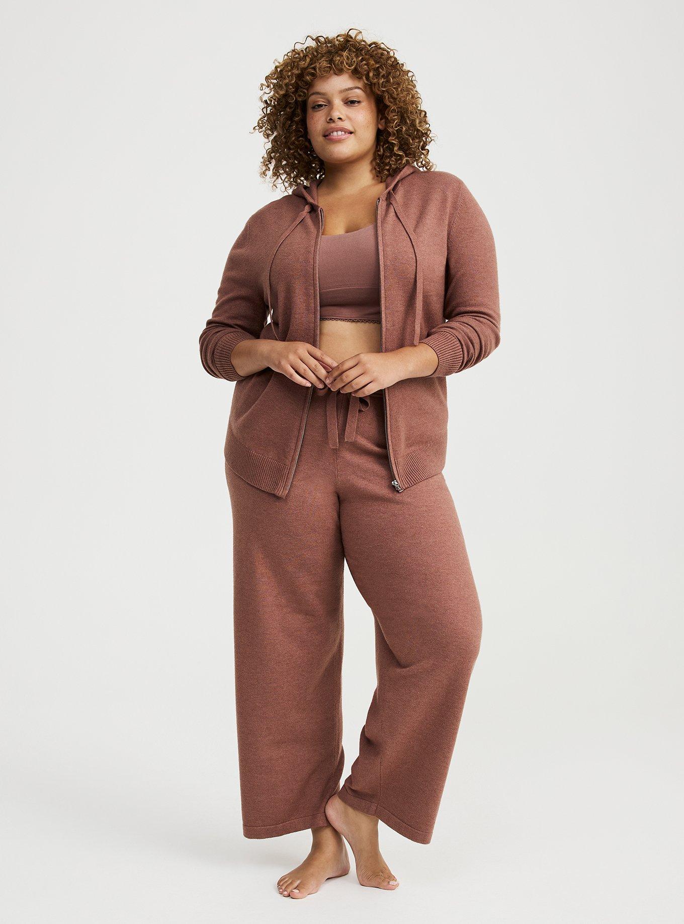 Zip Up Lounge Crop Hoodie