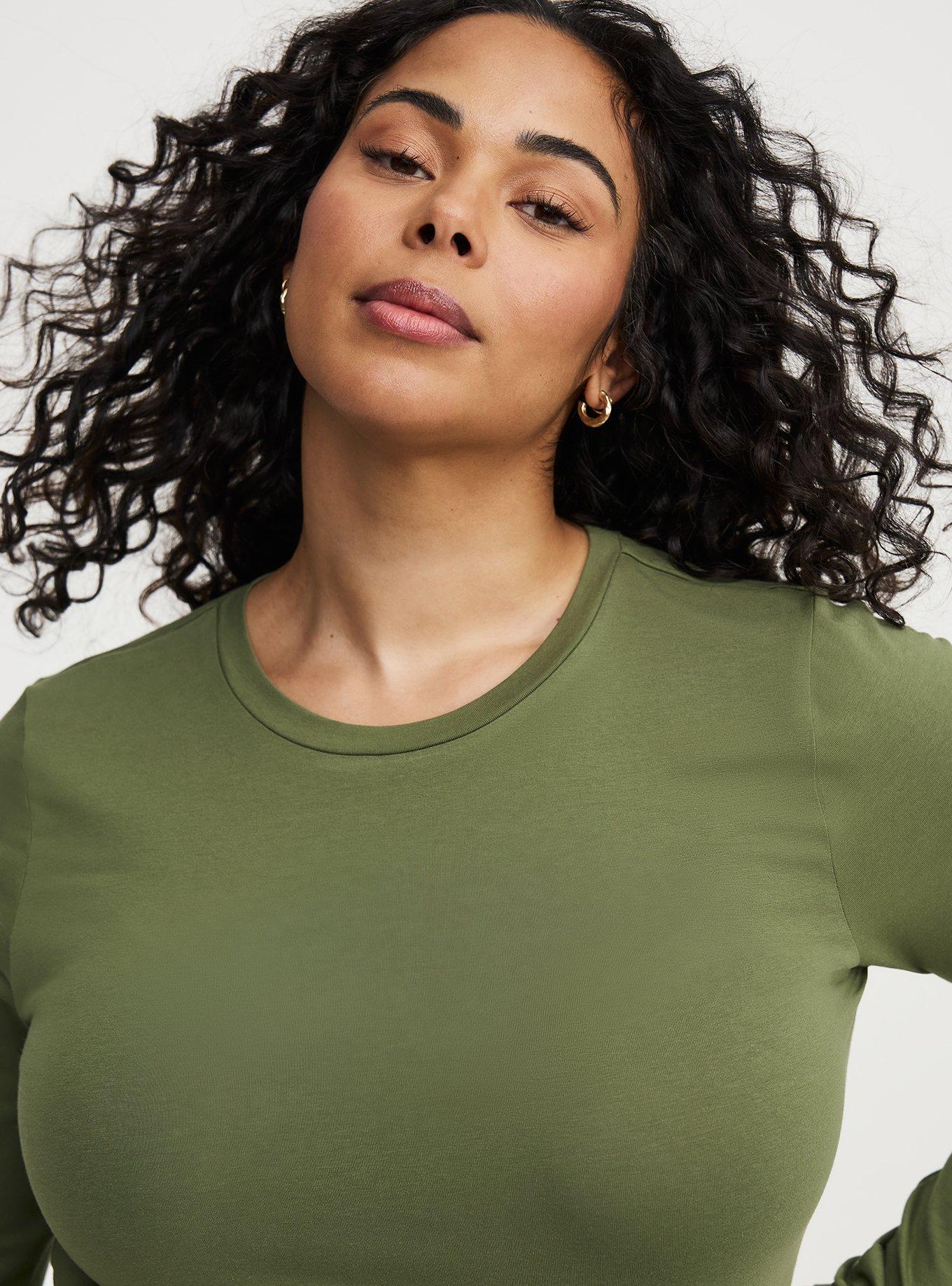 Fitted Long Sleeve Tee, FOUR LEAF CLOVER, alternate