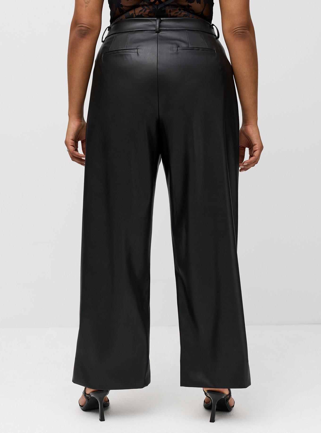 Studio High-Rise Straight Faux Leather Pant