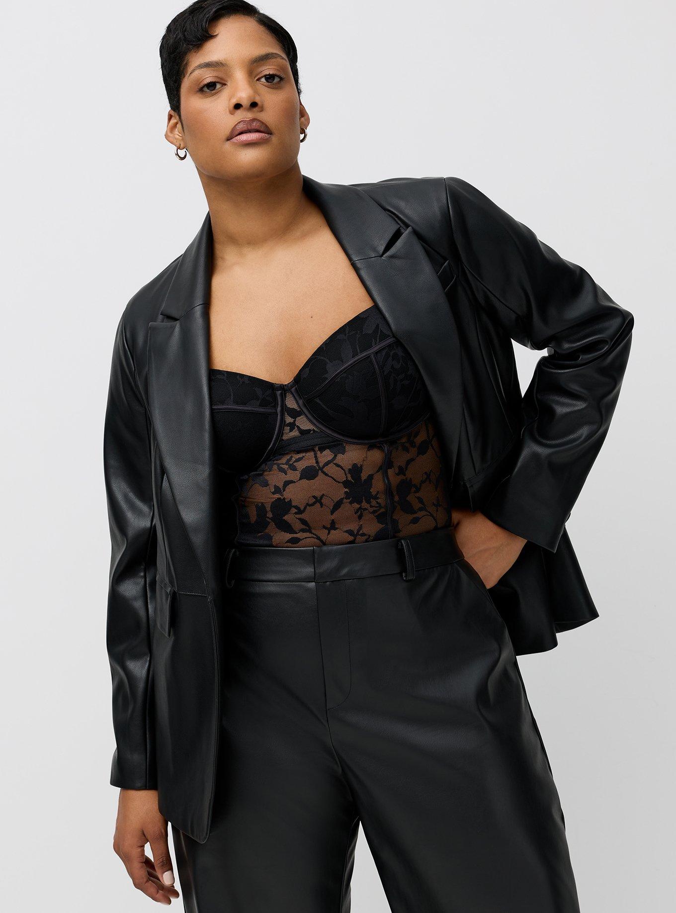 Studio High-Rise Straight Faux Leather Pant