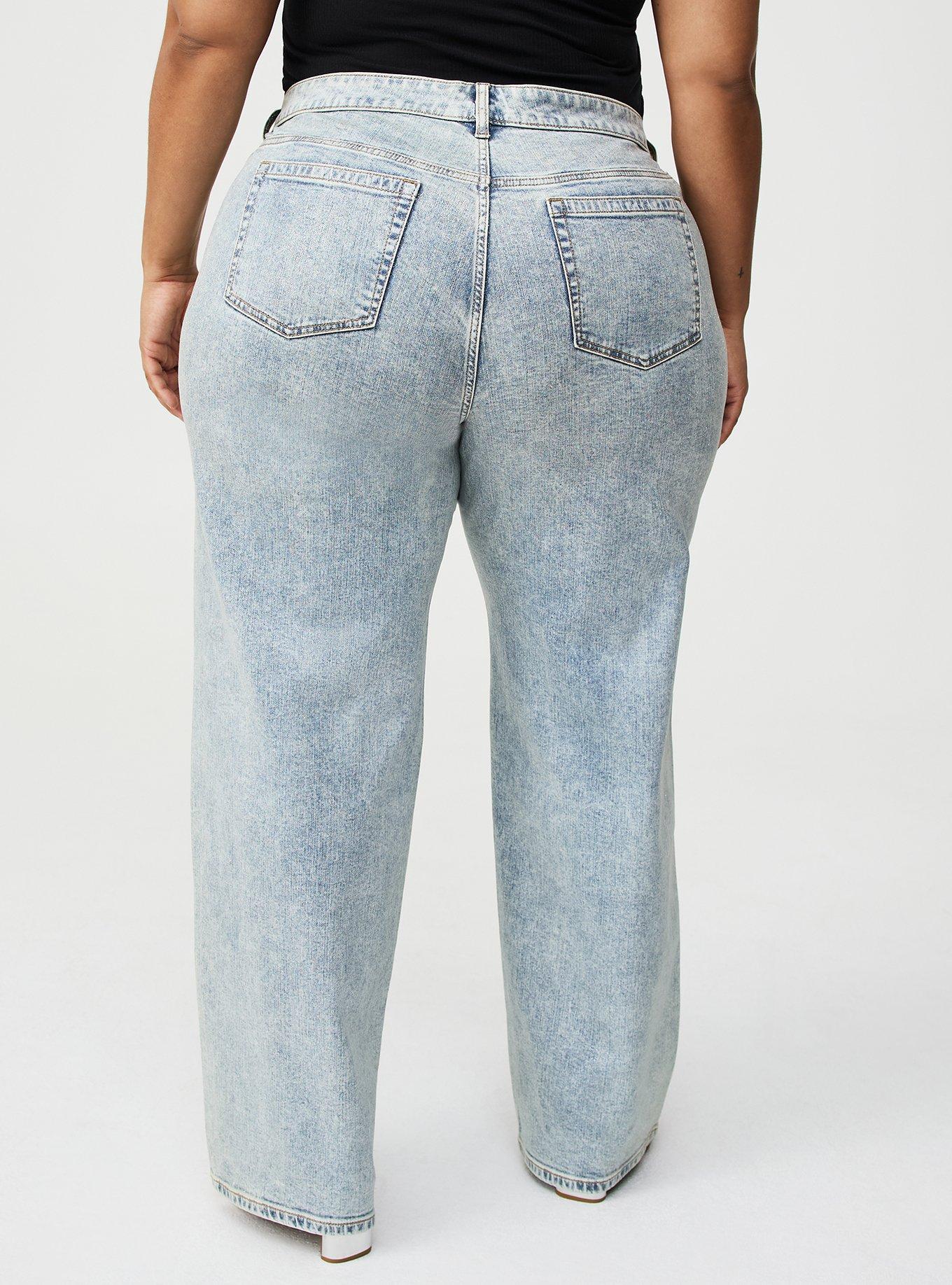 Perfect Wide Leg Glitter-Coated Jean