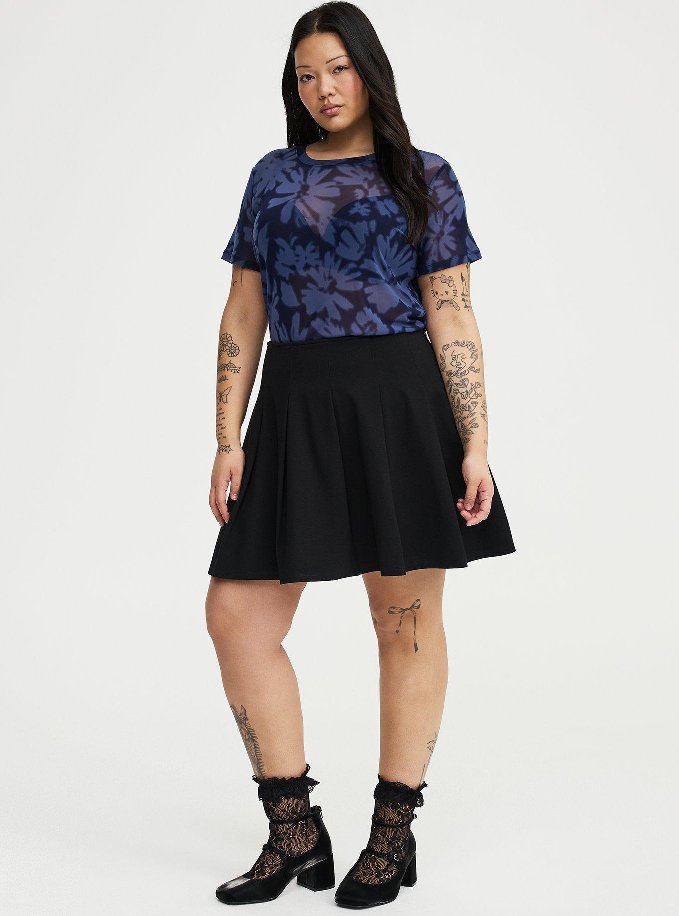 Plus Size - Pleated Mini Skirt - Torrid