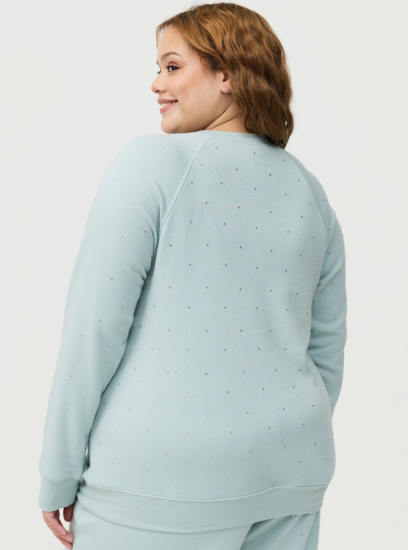 Cozy Fleece Raglan Sweatshirt, GRAY MIST, alternate