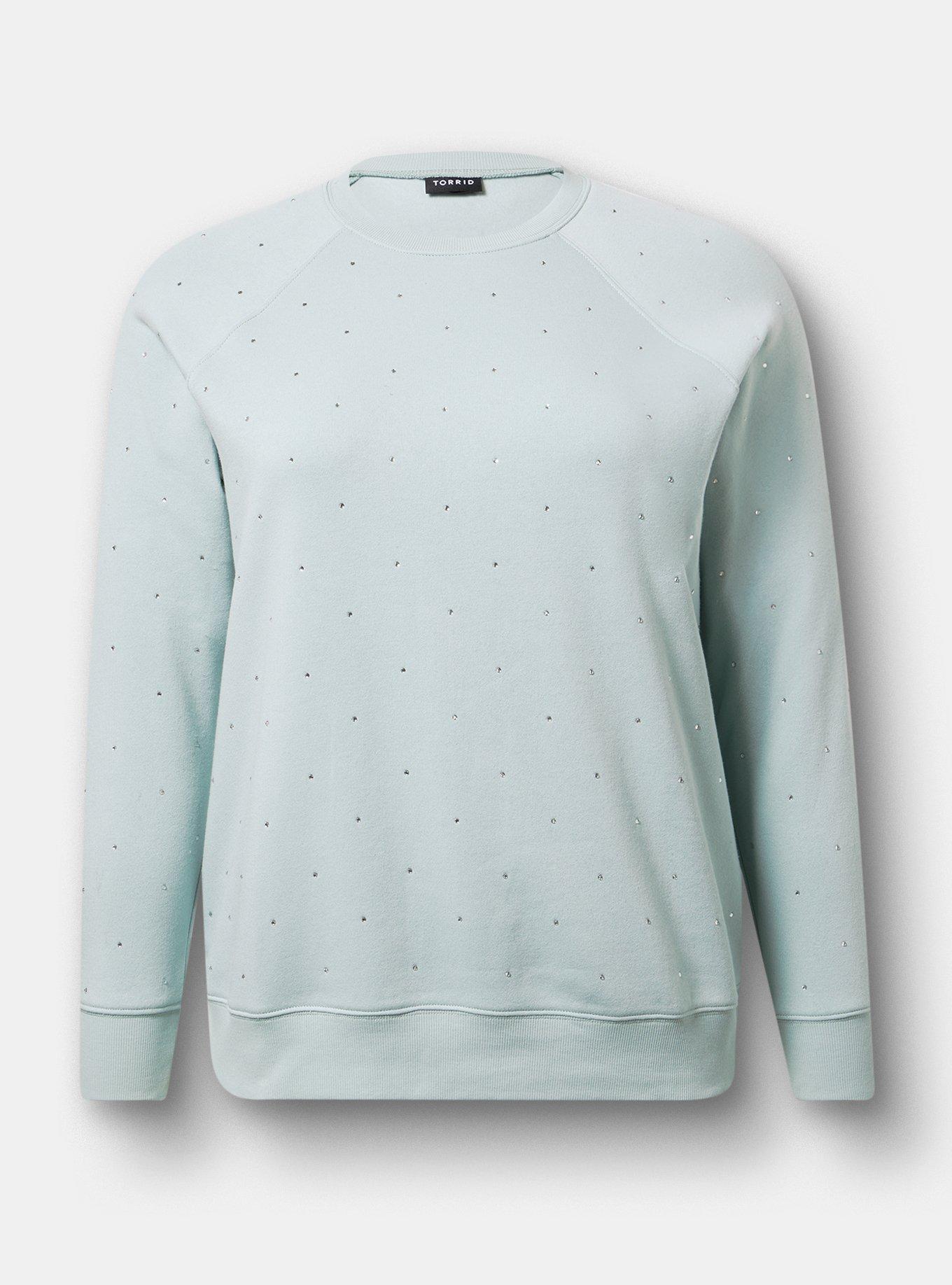 Cozy Fleece Raglan Sweatshirt, GRAY MIST, hi-res