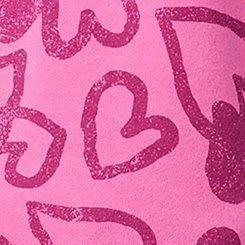 Cozy Fleece Raglan Sweatshirt, LINKED HEARTS PINK, swatch