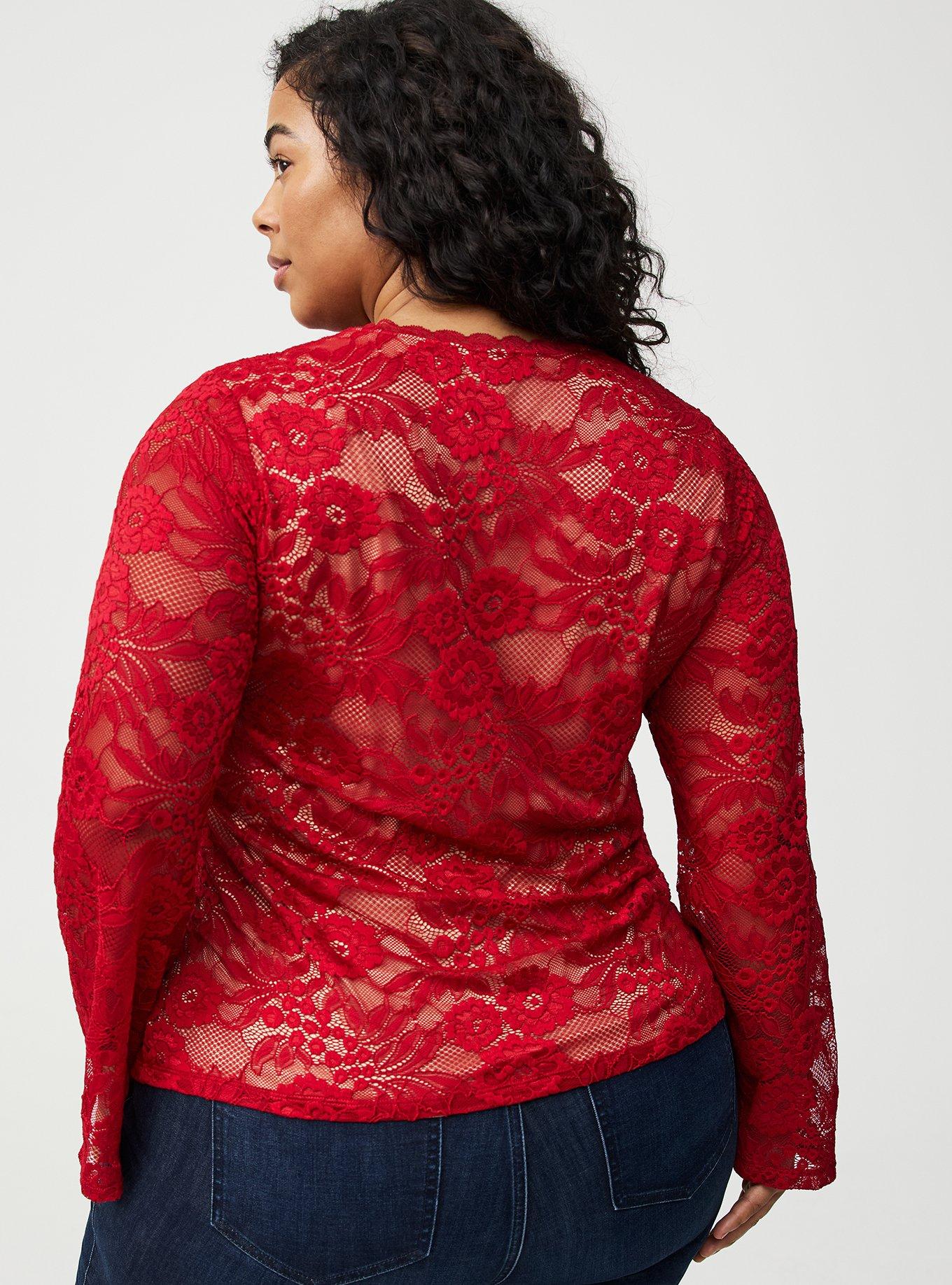 Keyhole Lace Top