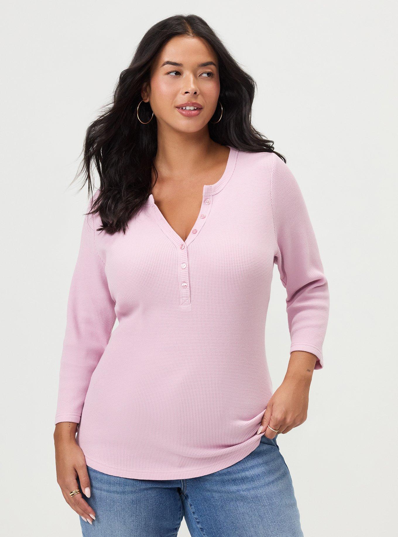 Thermal Henley Top, FRAGRANT LILAC, hi-res