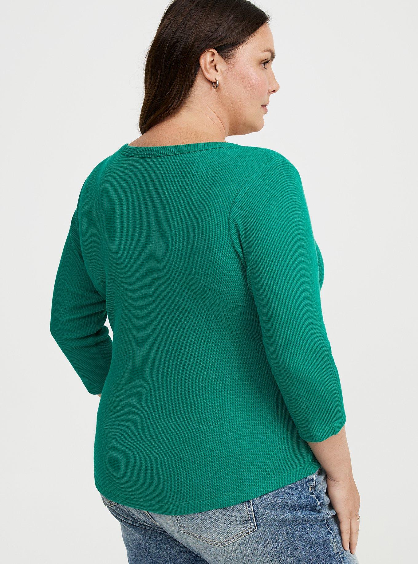 Thermal Henley Top, ULTRAMARINE GREEN, alternate