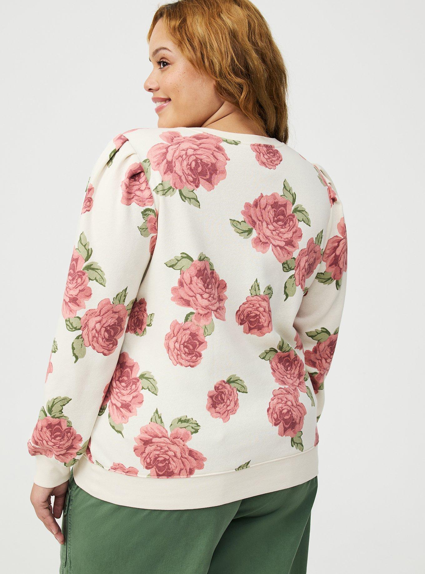 Cozy Fleece Pleated Sweatshirt