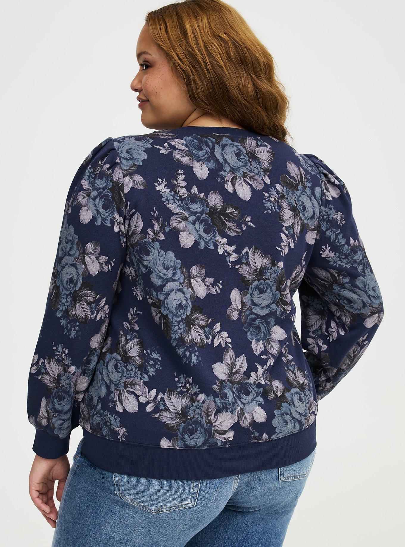 Cozy Fleece Pleated Sweatshirt