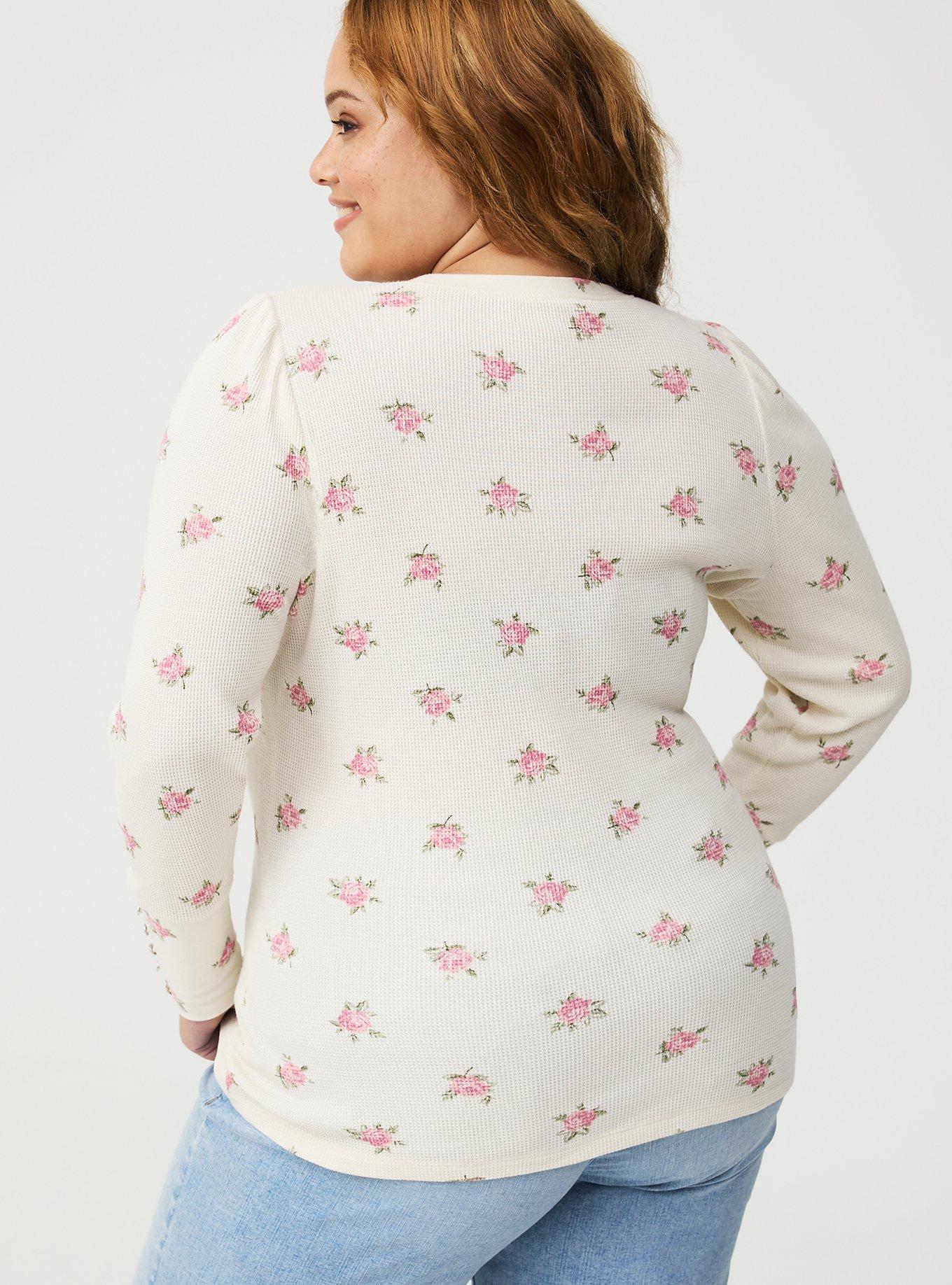 Thermal Crew Puff Sleeve Top