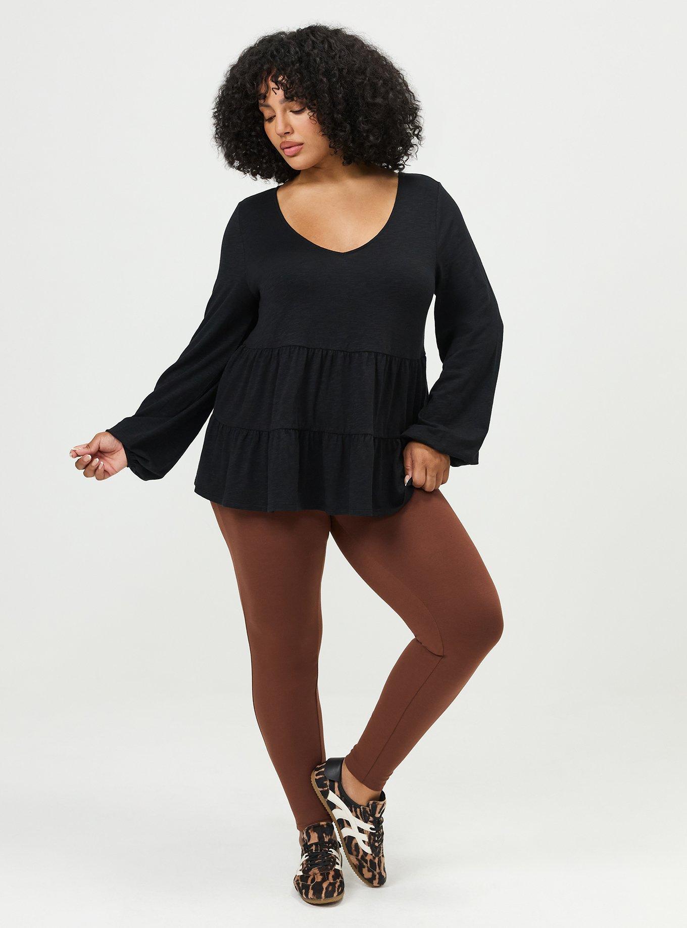 Full-Length Pocket Ponte Legging, CAPPUCCINO, alternate