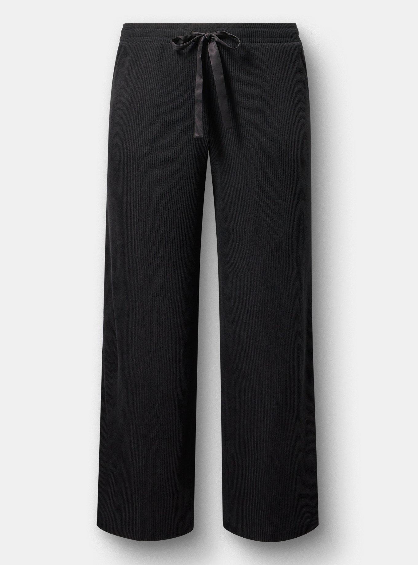 Rib Hacci Wide Leg Lounge Pant