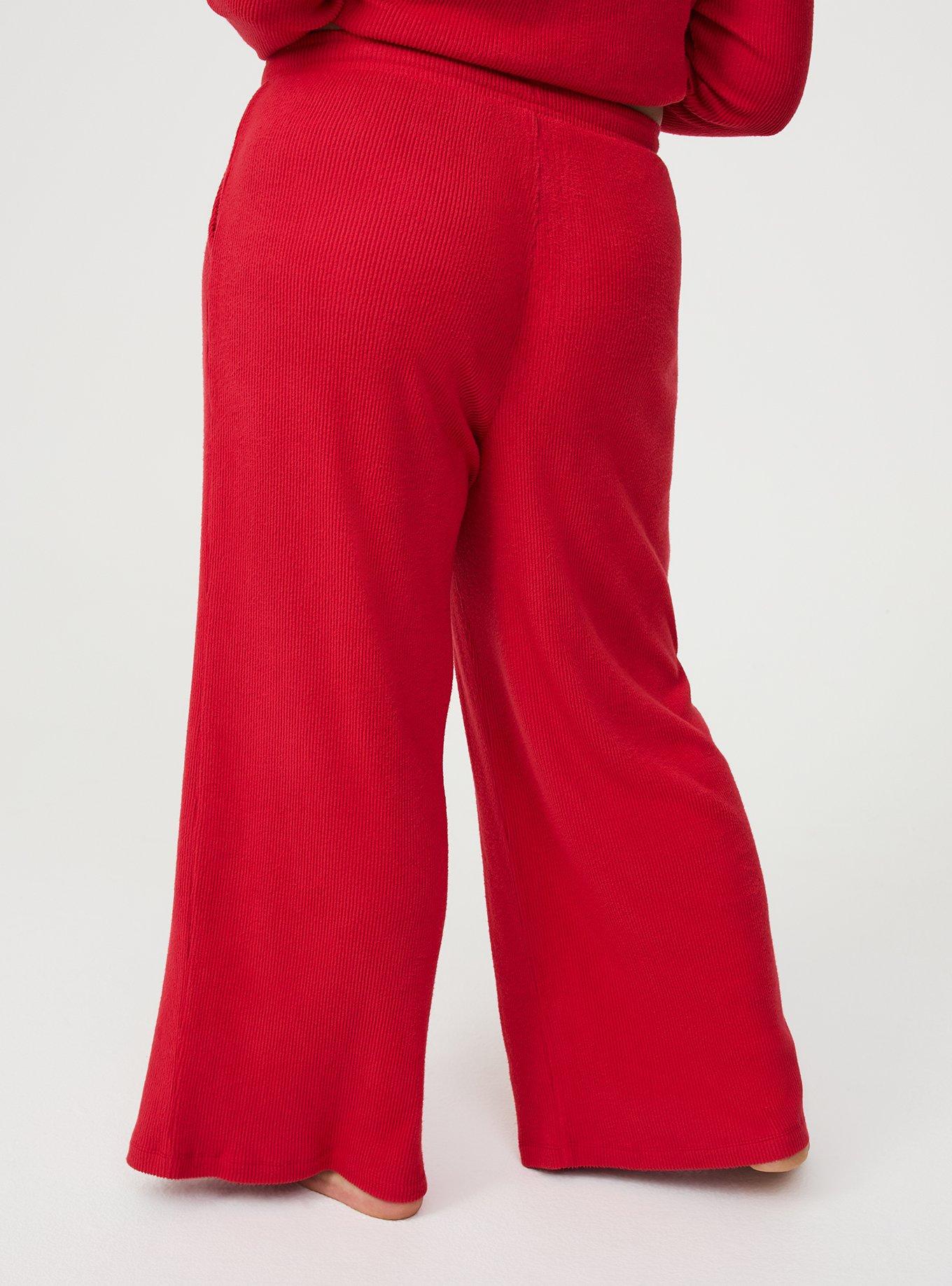Rib Hacci Wide Leg Lounge Pant