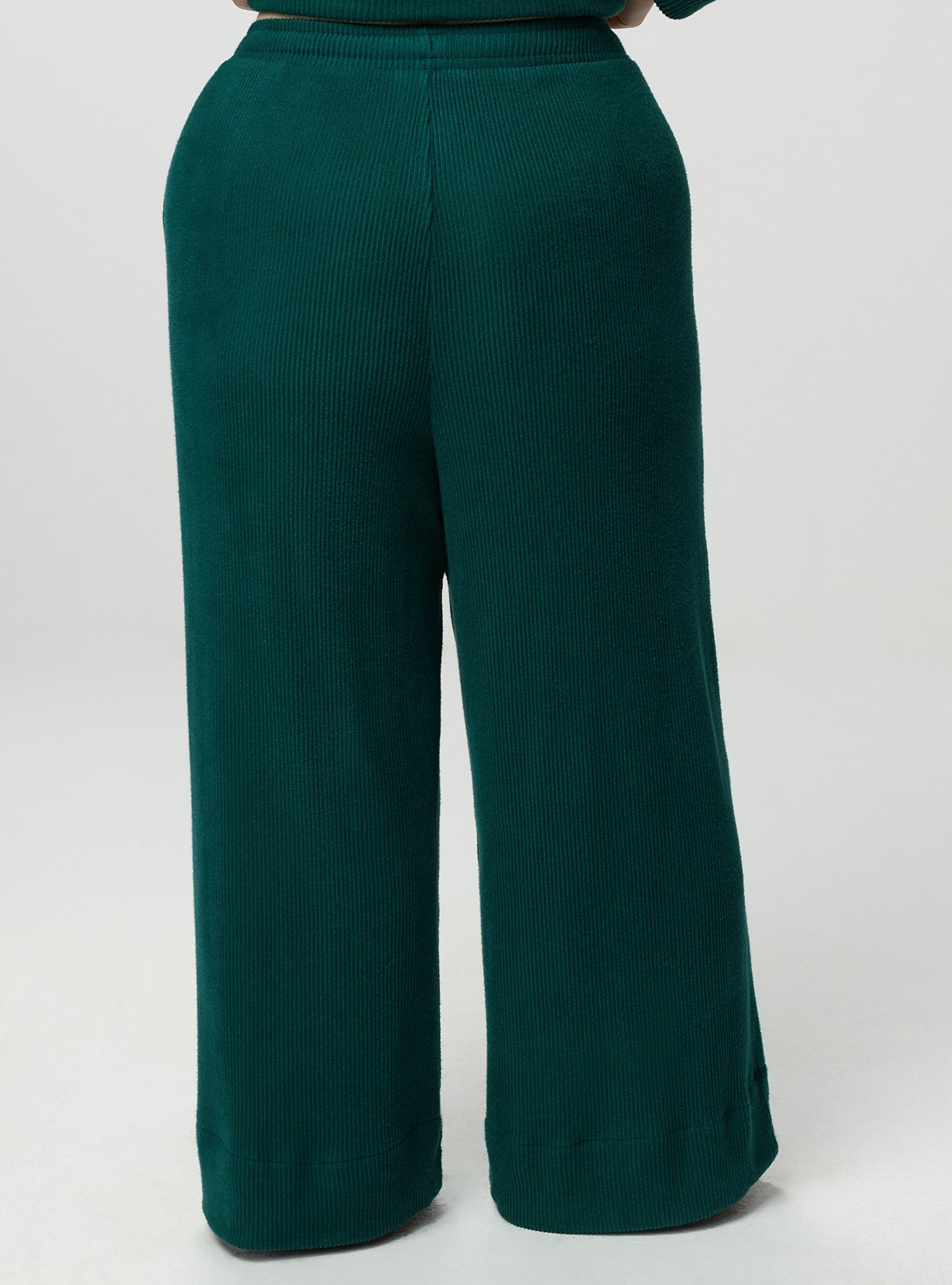 Rib Hacci Wide-Leg Lounge Pant, BOTANICAL GARDEN, alternate