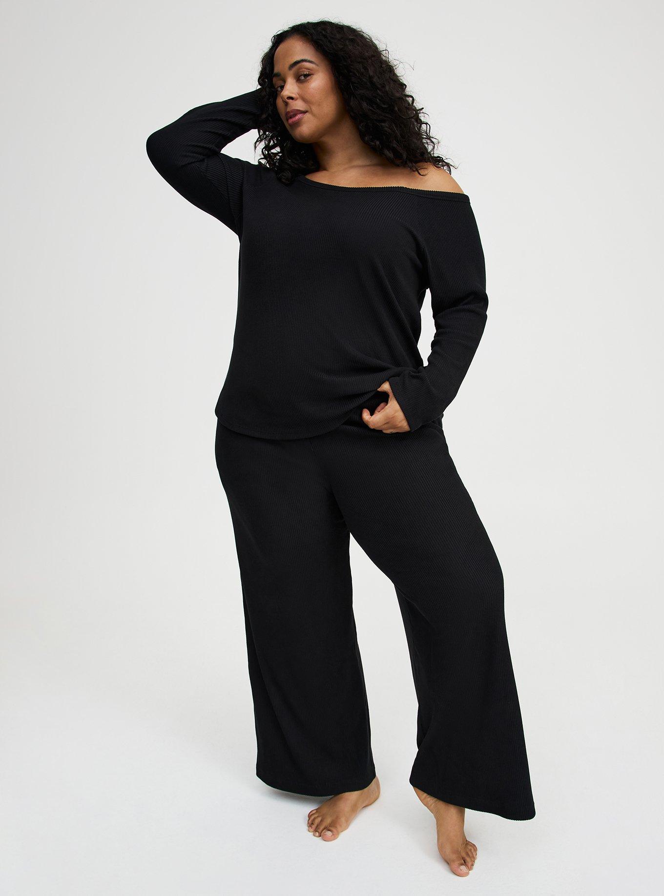 Rib Hacci Off the Shoulder Lounge Top
