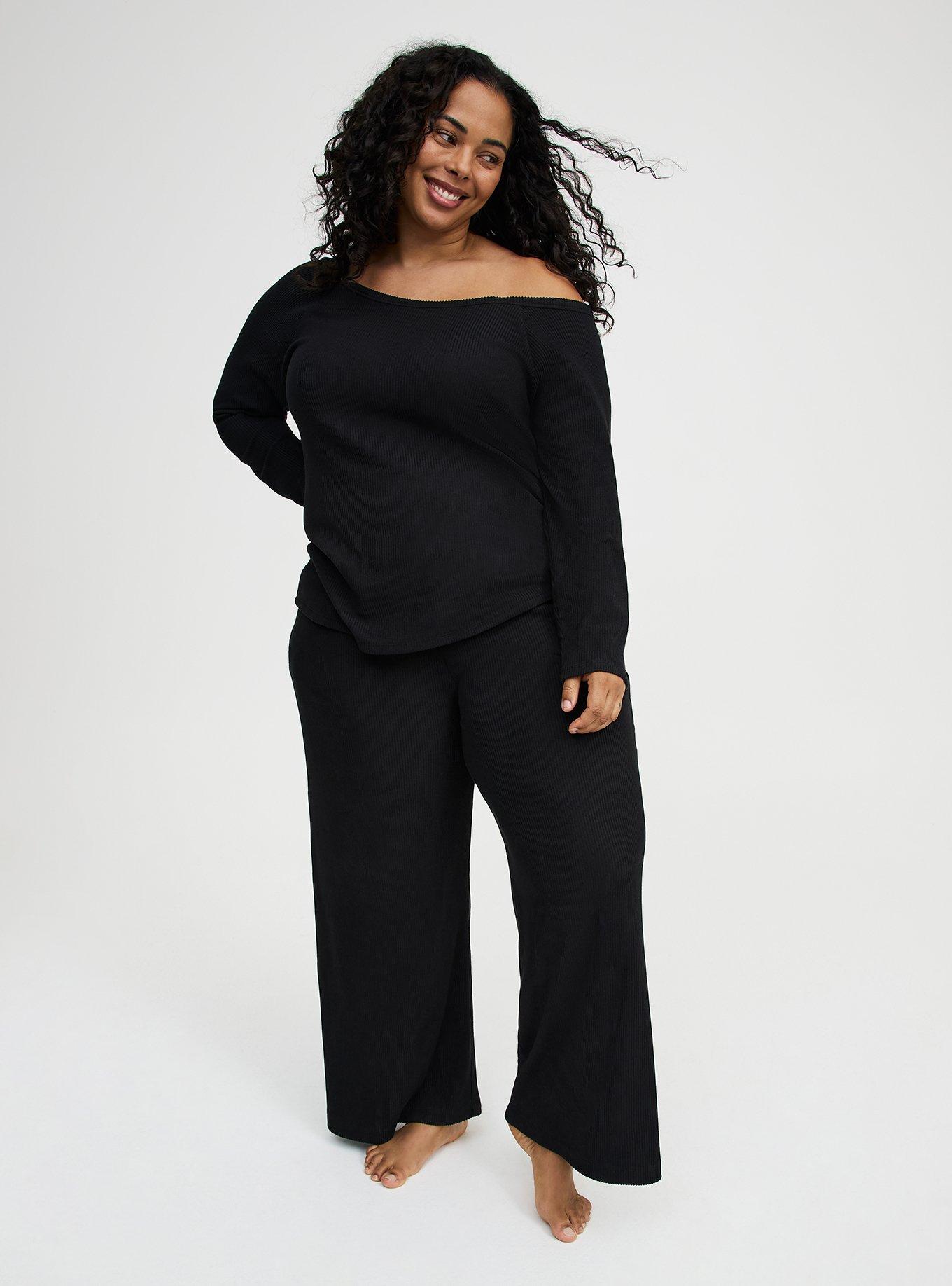 Plus Size - Rib Hacci Off the Shoulder Lounge Top - Torrid