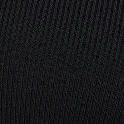 Rib Hacci Off-The-Shoulder Lounge Top, DEEP BLACK, swatch