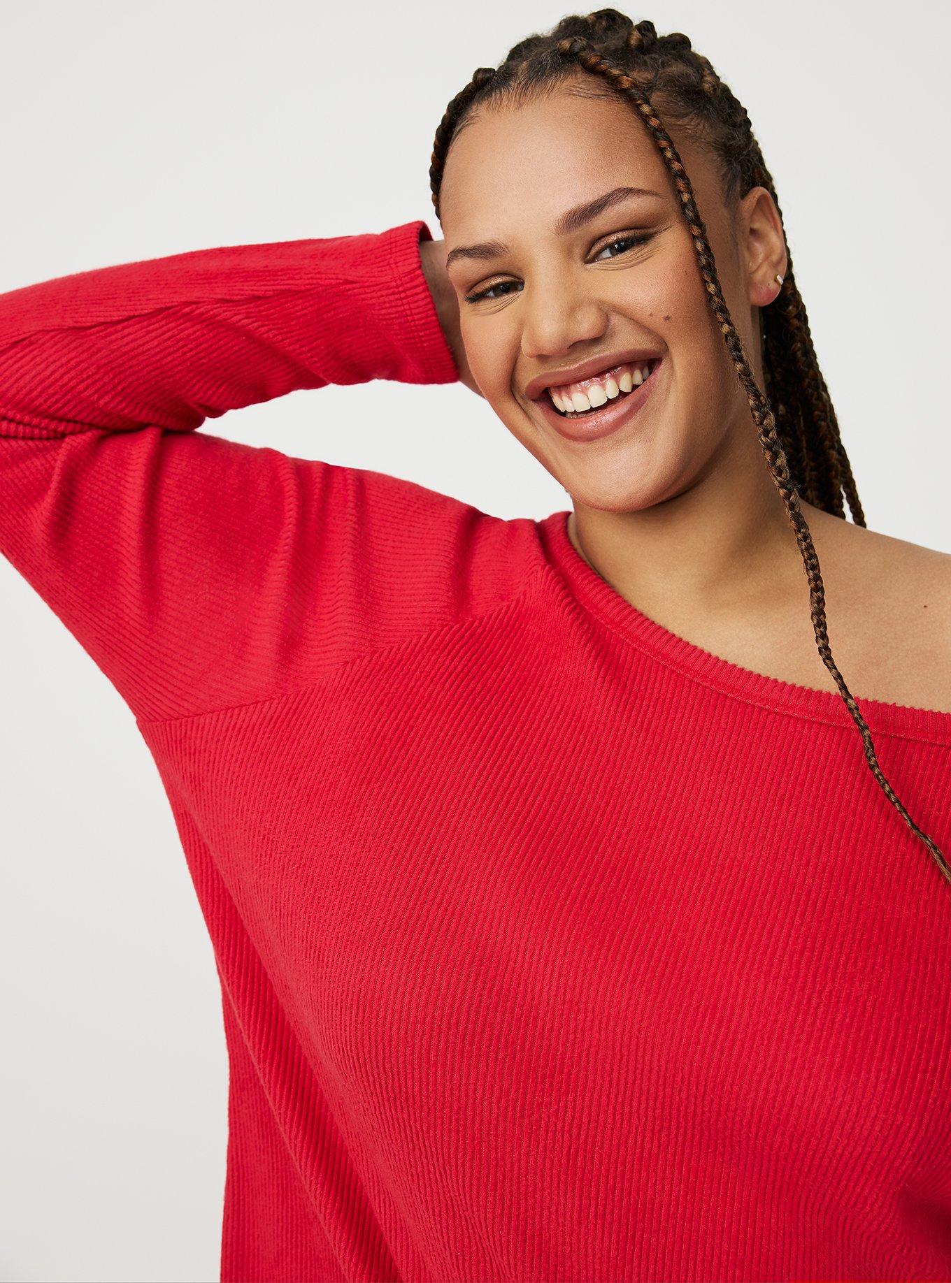 Rib Hacci Off-The-Shoulder Lounge Top