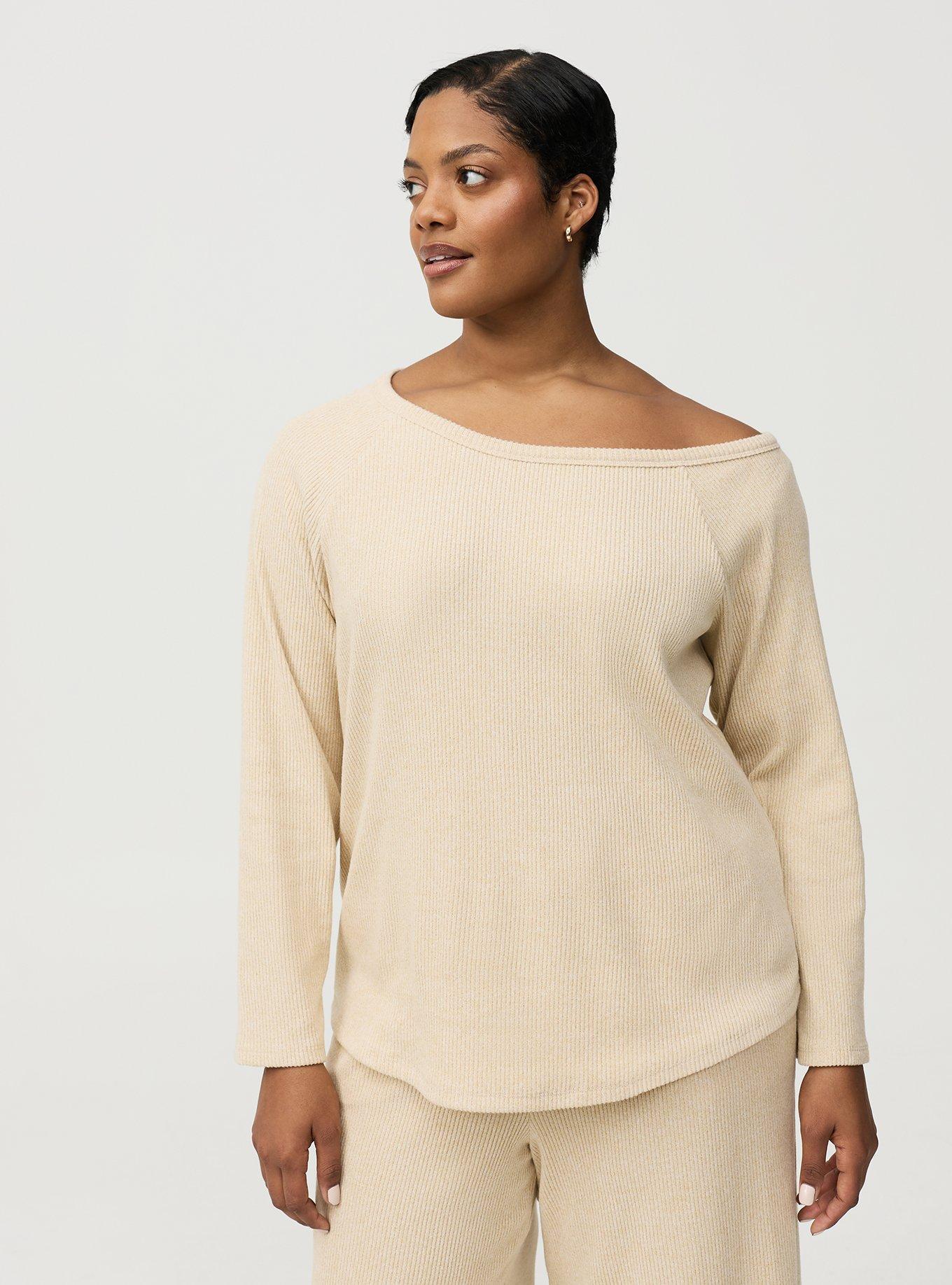 Rib Hacci Off-The-Shoulder Lounge Top