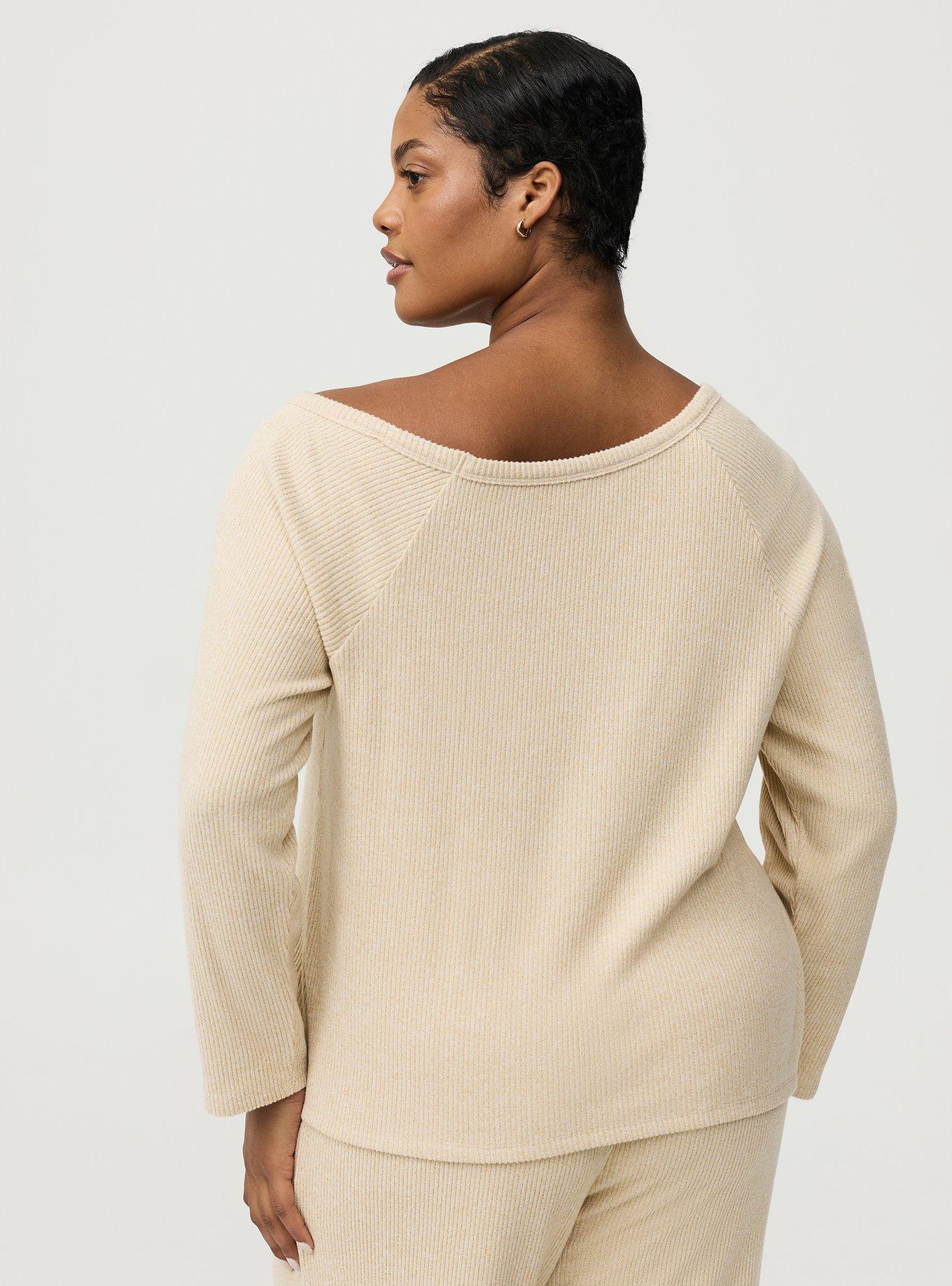 Rib Hacci Off-The-Shoulder Lounge Top