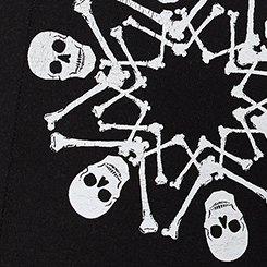 Full-Length Flare Legging, SKULL SNOWFLAKES, swatch