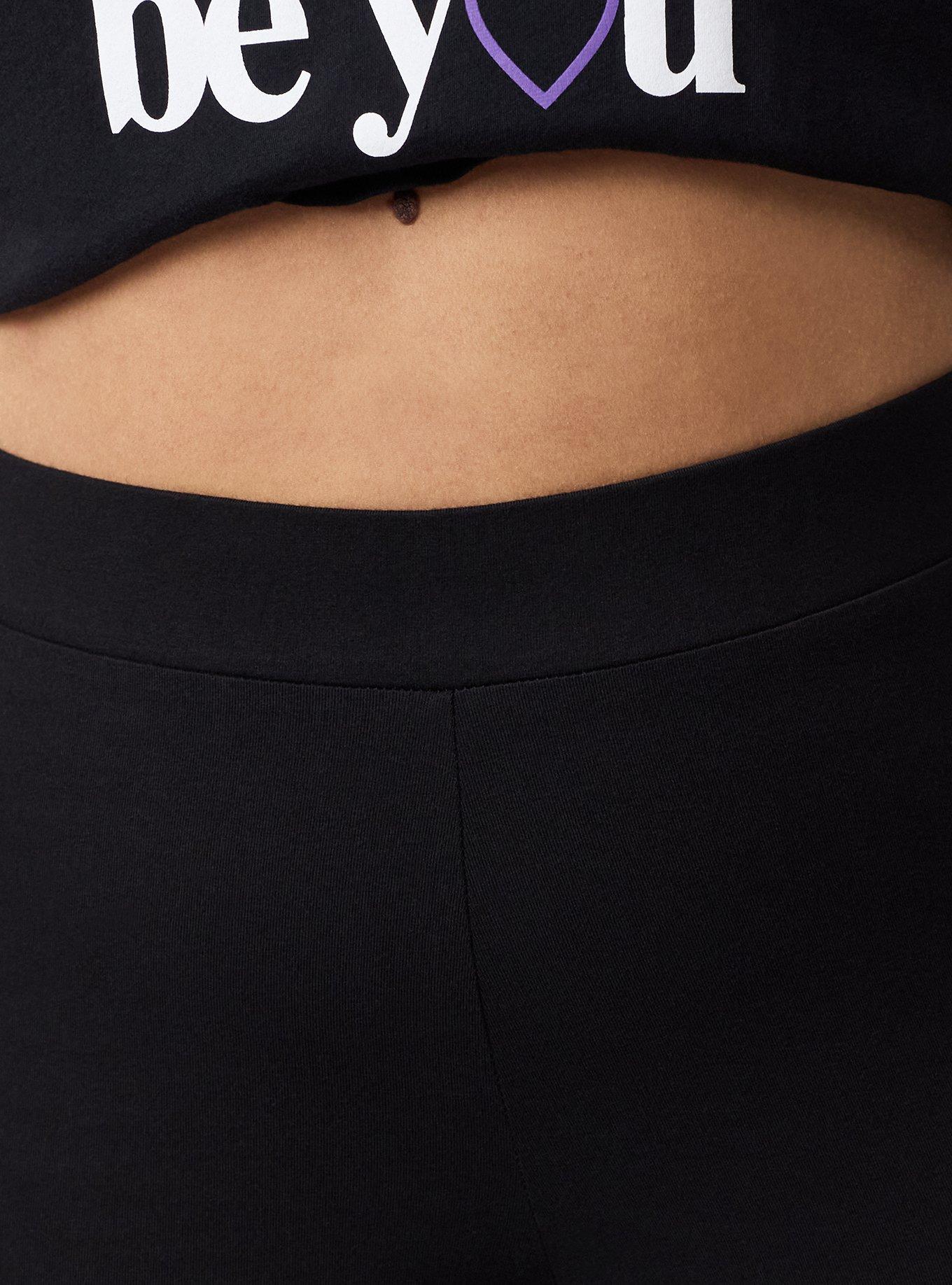 Full Length Heart Flare Legging, HEART PRIDE DEEP BLACK, alternate