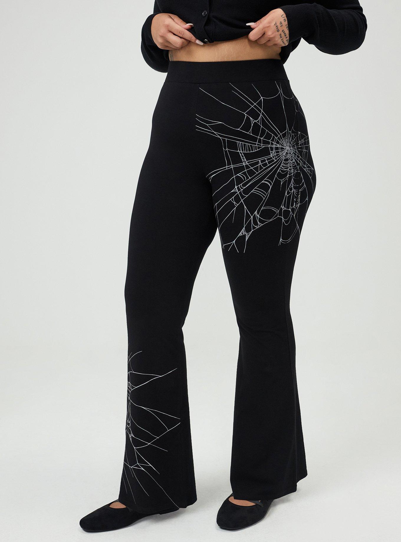 Full Length Web Flare Legging, WEBBED AROUND, alternate