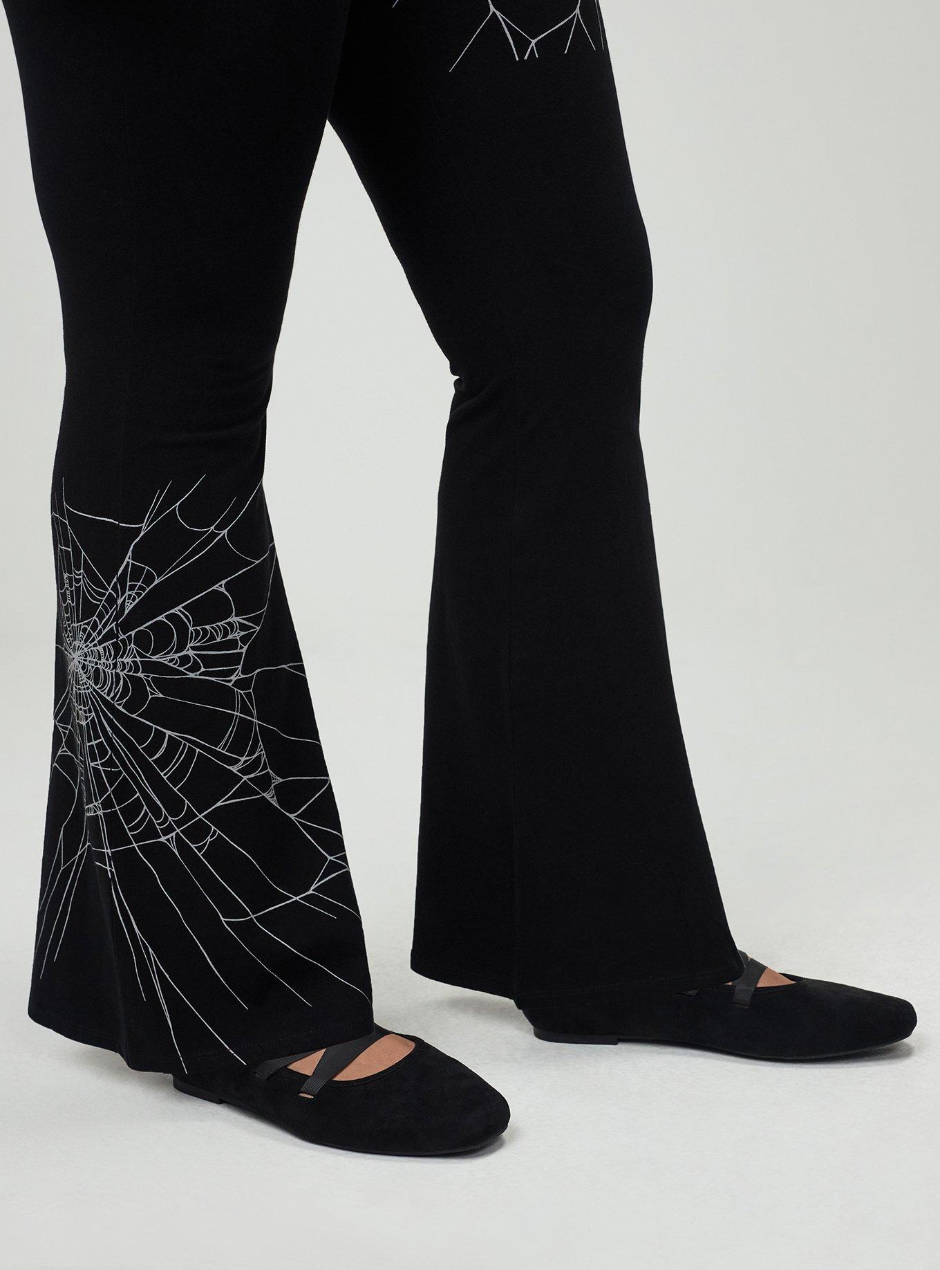 Full Length Web Flare Legging, WEBBED AROUND, alternate