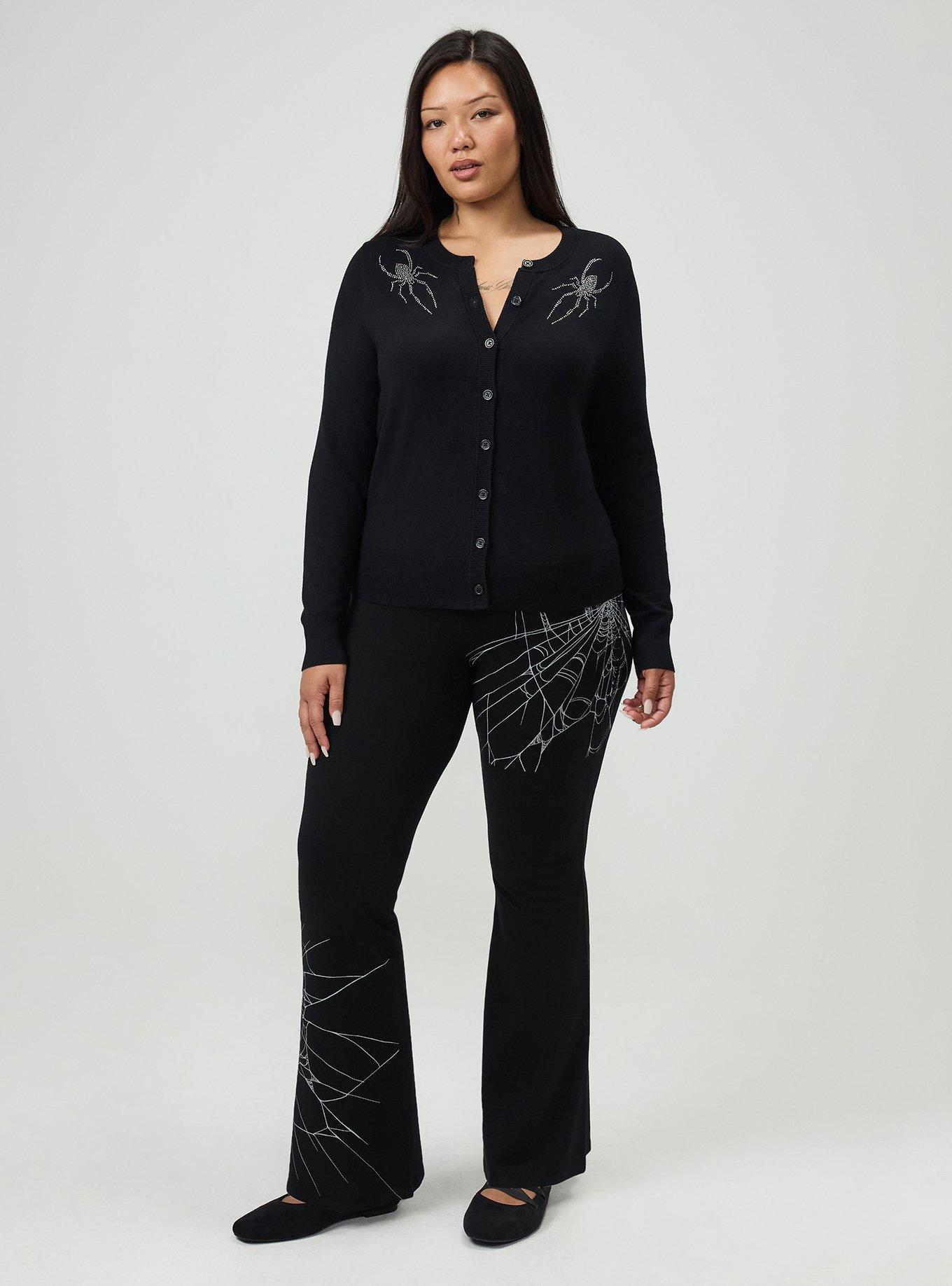 Full Length Web Flare Legging, WEBBED AROUND, hi-res