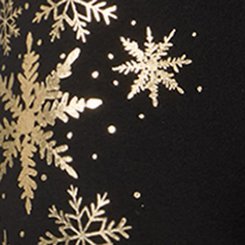 Full Length Flare Printed Legging, SNOWFLAKE FOIL LEGGING, swatch